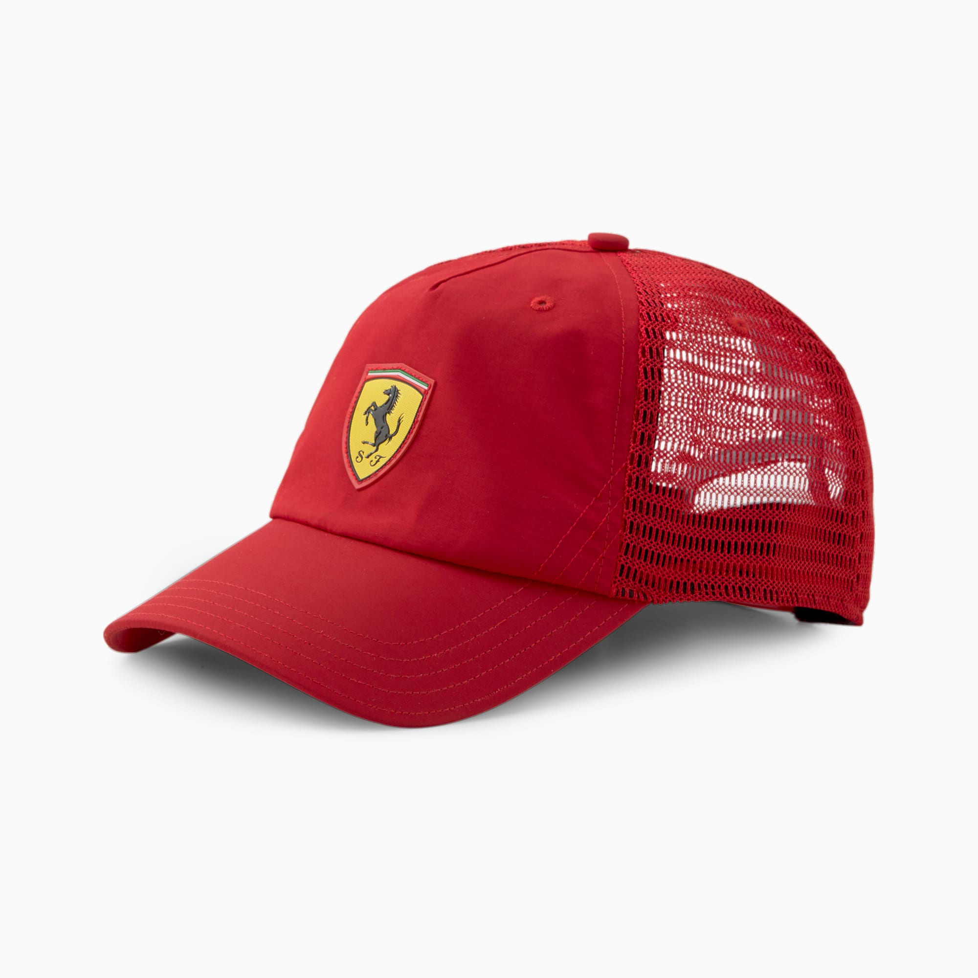 Scuderia Ferrari Sportswear Race Trucker Cap, Rosso Corsa, extralarge