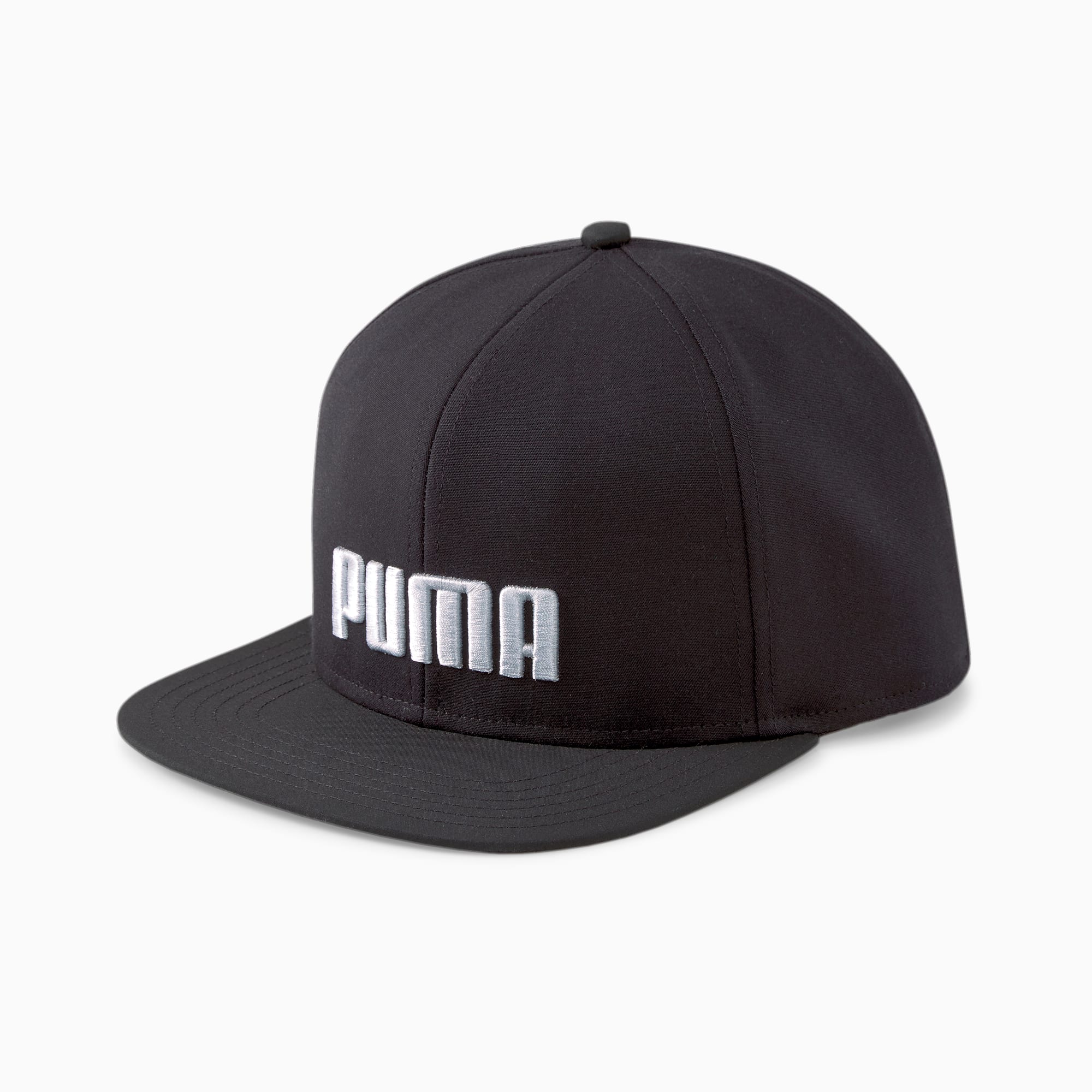 Black flat brim baseball cap hotsell