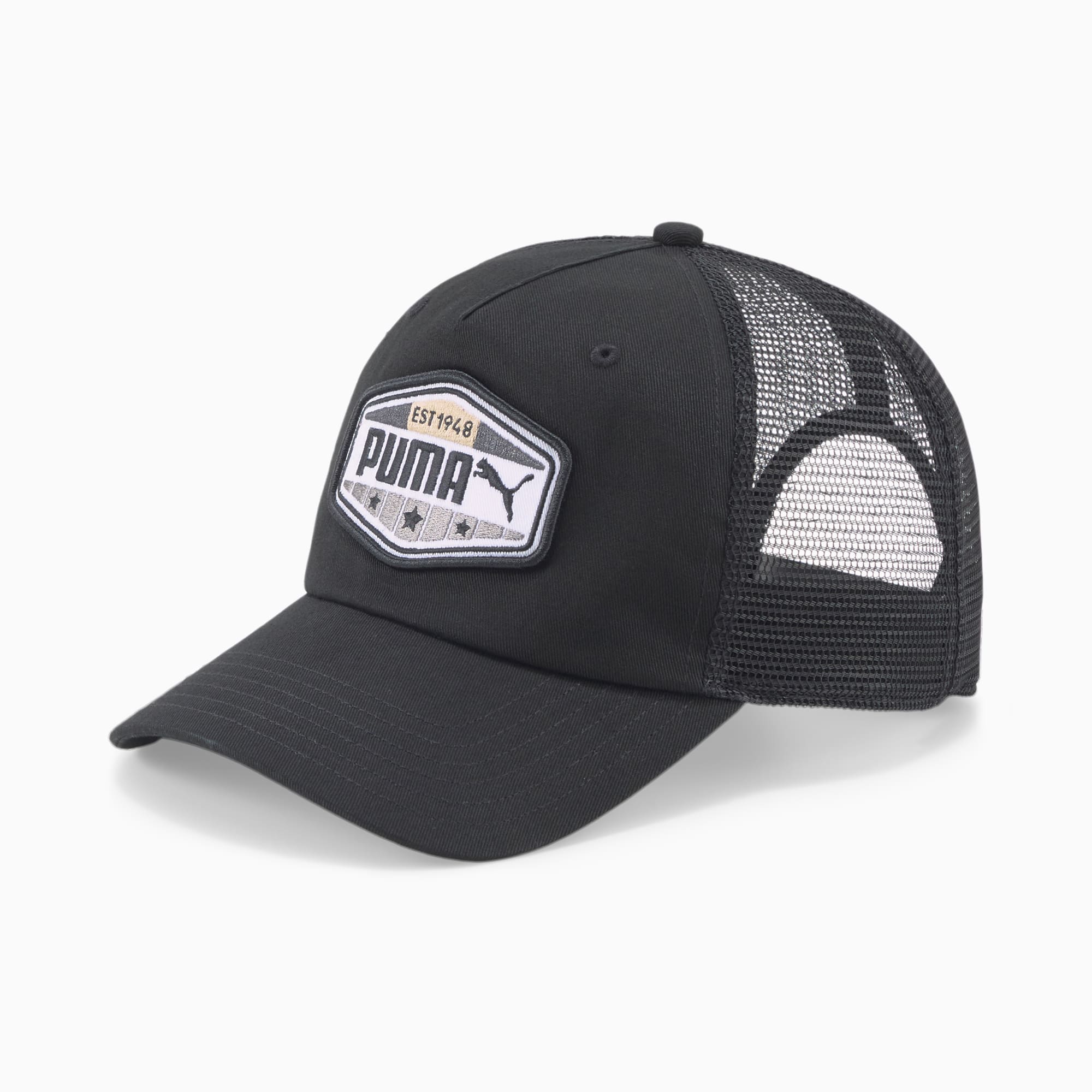 Leather Horizon Label Trucker Hat – Upper Park