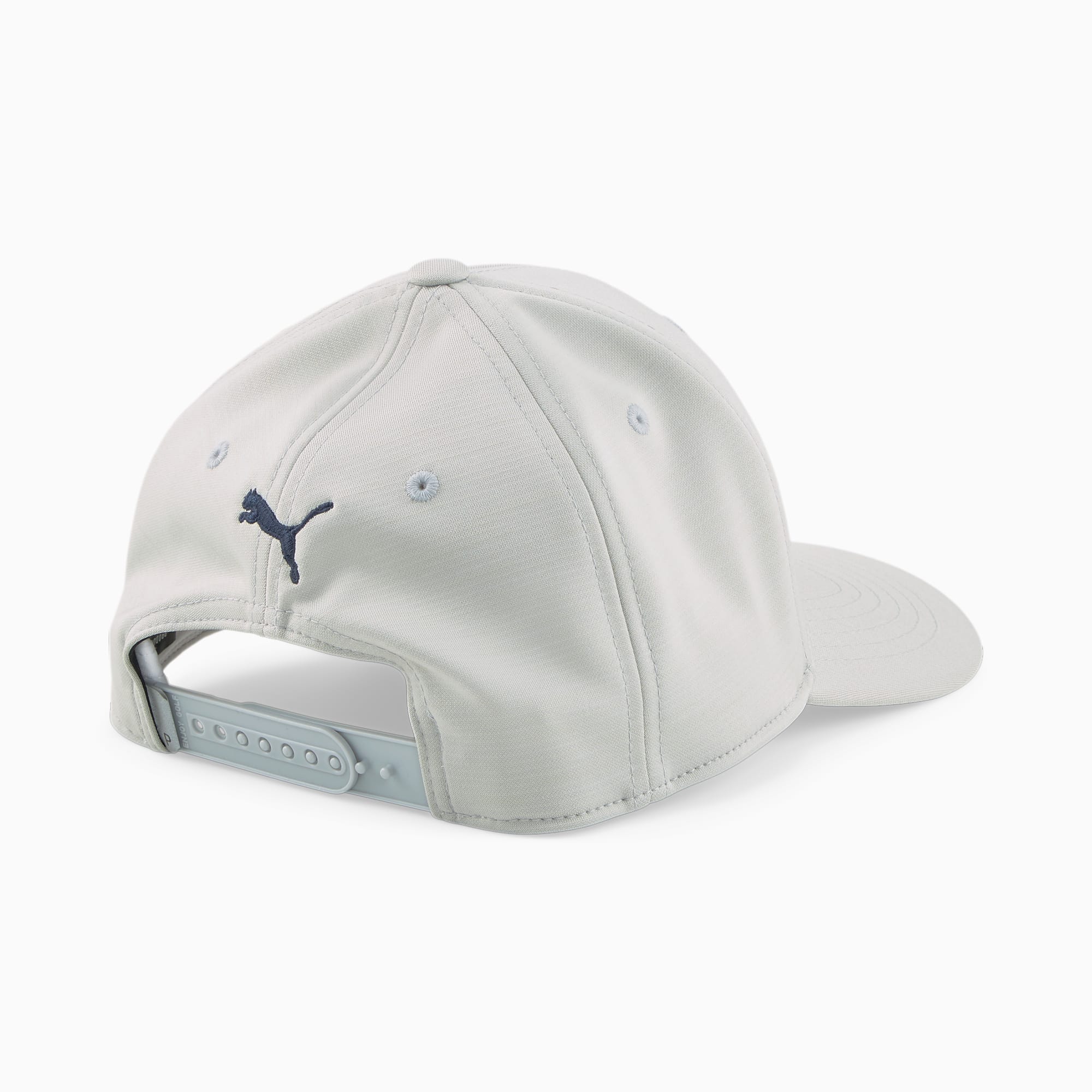 P Golf Cap, Ash Gray-Navy Blazer, large