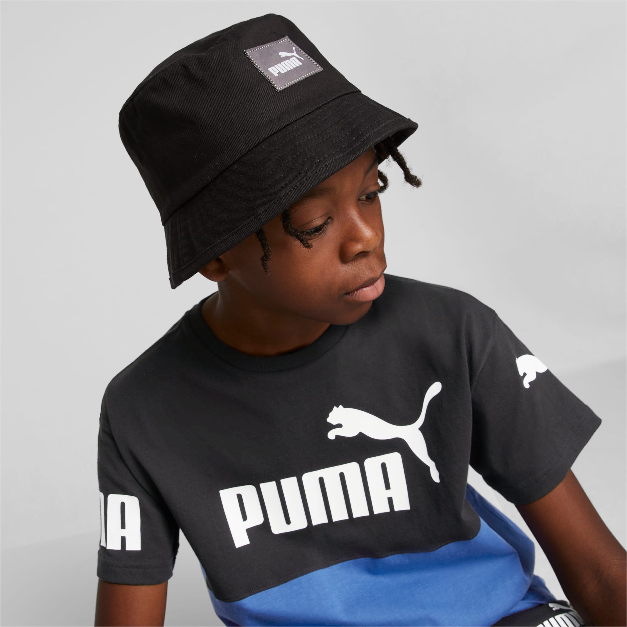 Puma Core Little Kids' Bucket Hat, Black, XS