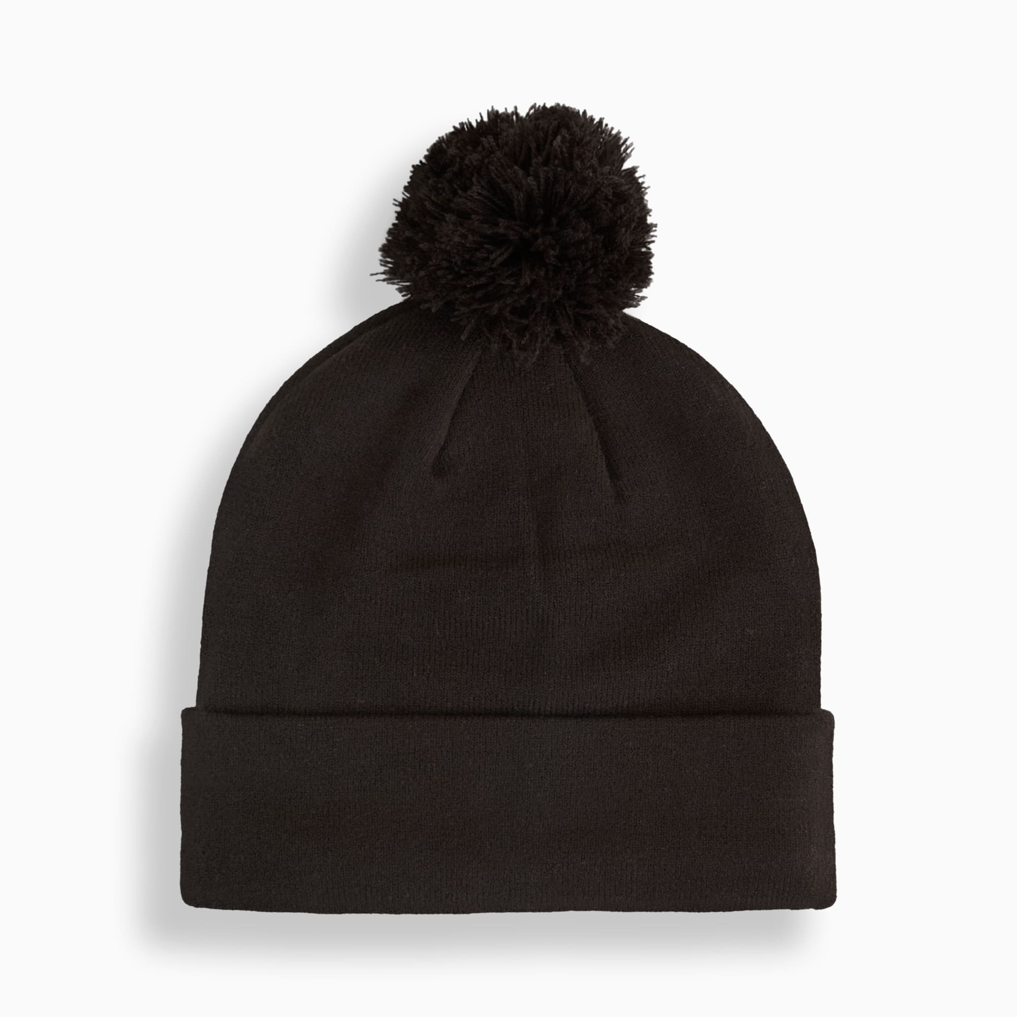 WRMLBL Men's Golf Removable Pom Beanie, PUMA Black, large