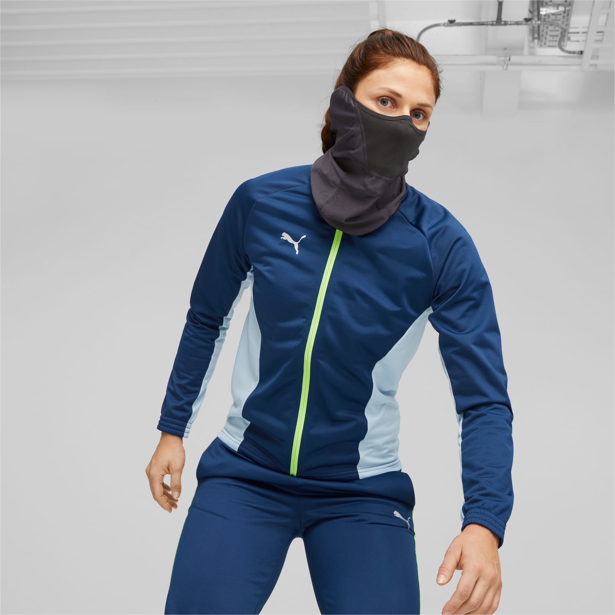 indWINTERIZED Football Face Mask, PUMA Black-PUMA White, large