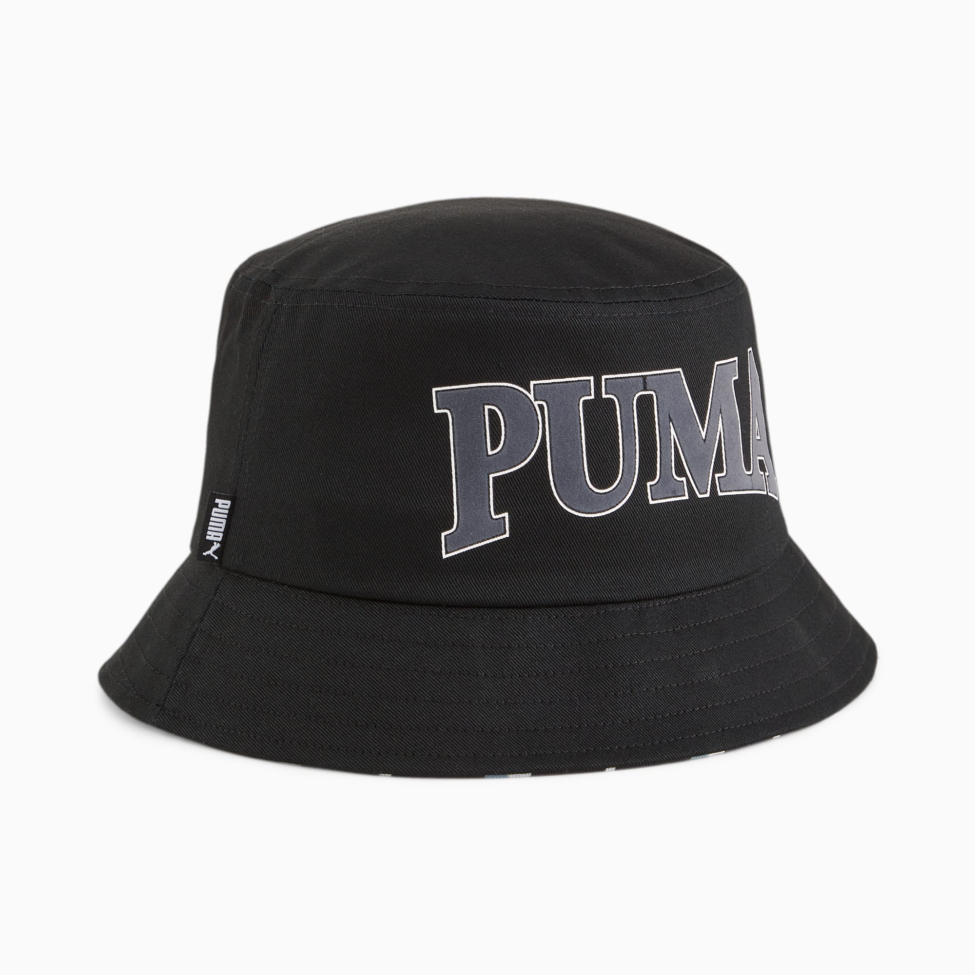 Puma Ess Elevated Bucket Hat, Black/Aop, S/M
