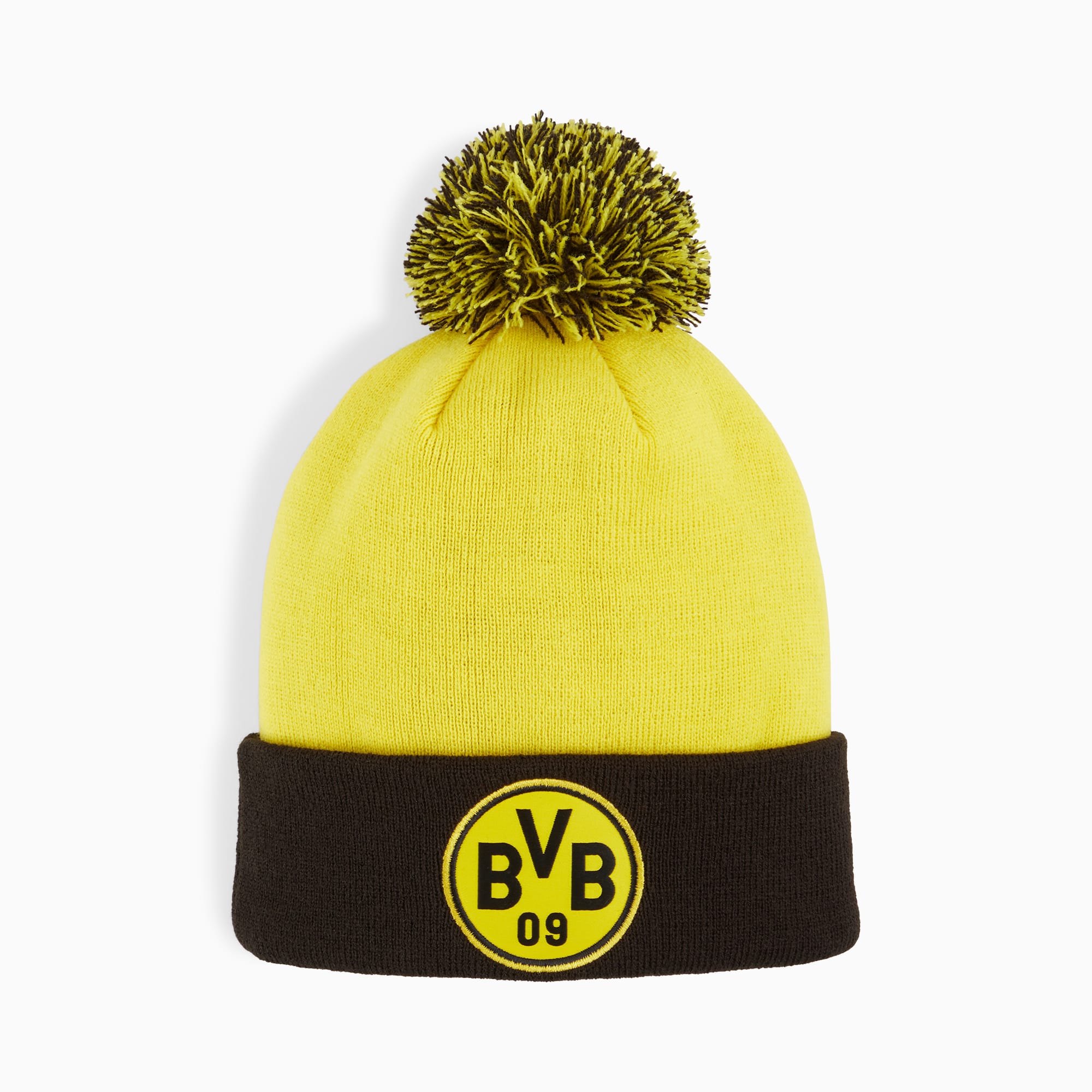 Gorro con pompón Borussia Dortmund juvenil, Faster Yellow-PUMA Black, large