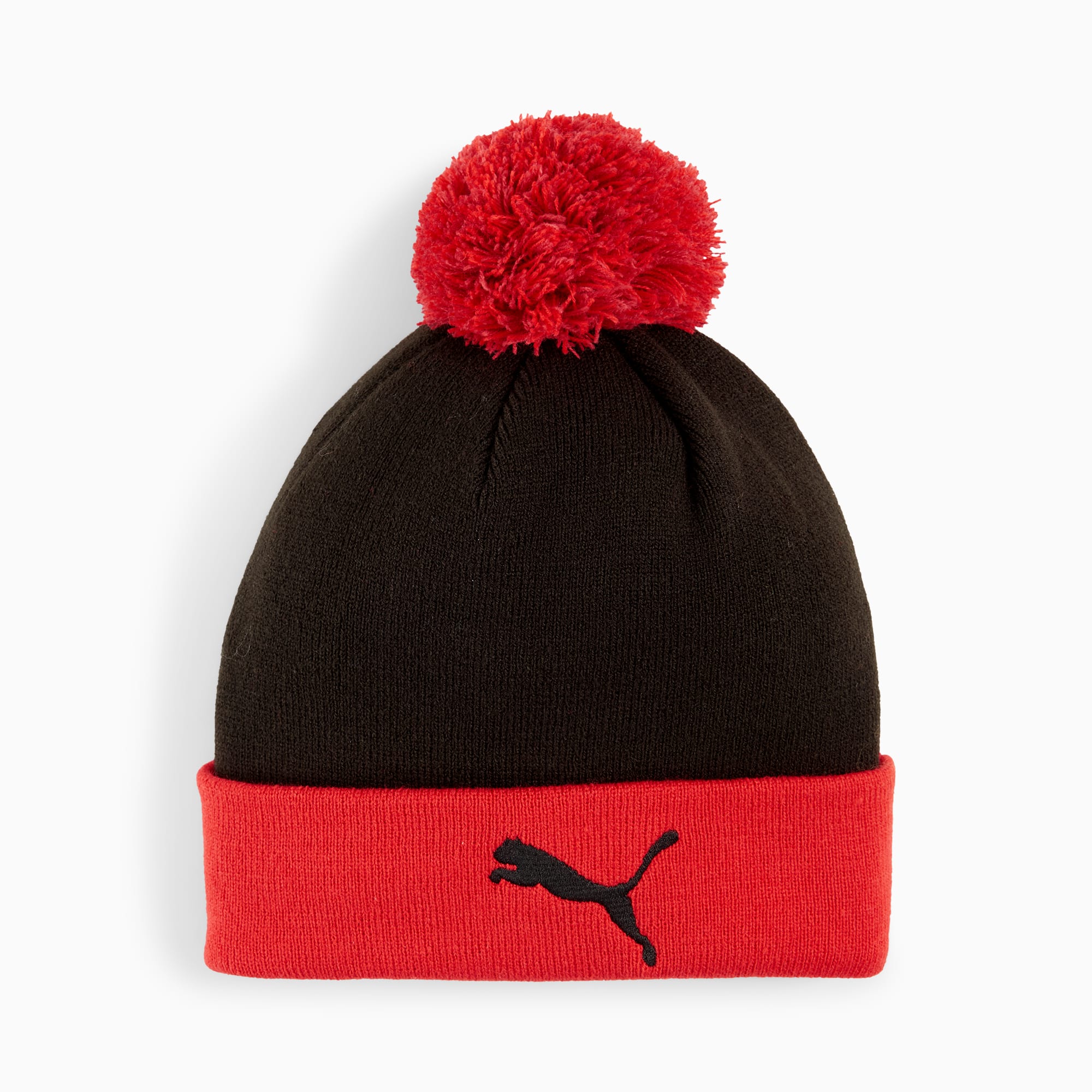 AC Milan Pom Pom Beanie Youth, For All Time Red-PUMA Black, large