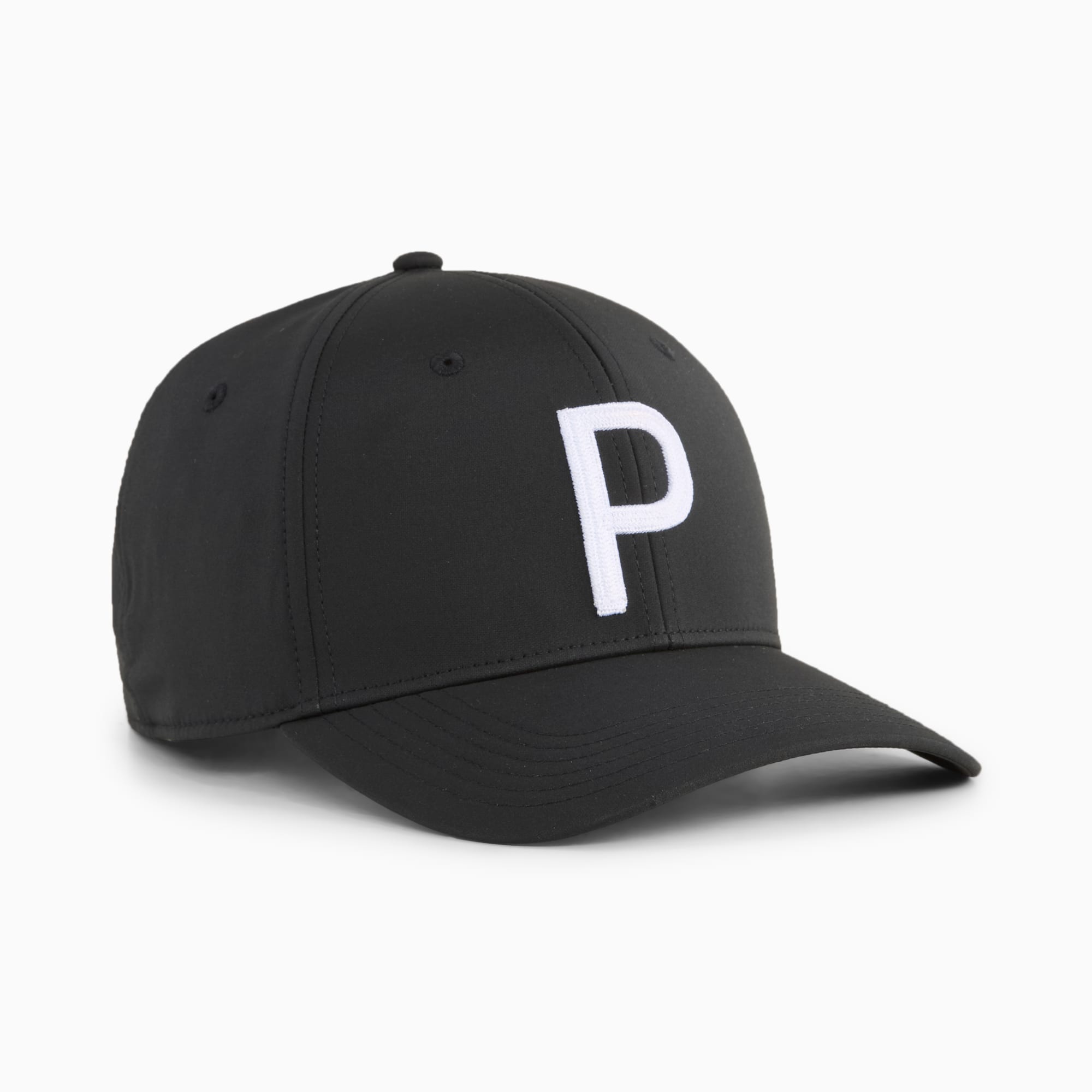 Heritage P Tech Golf Cap Men, PUMA Black-White Glow, large