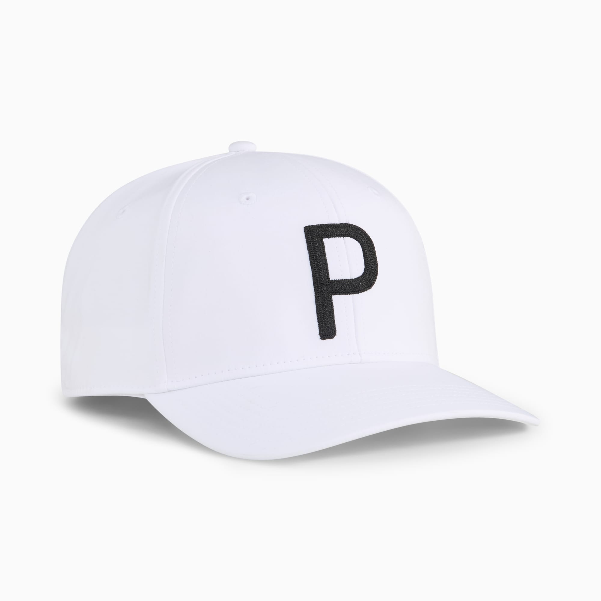 Heritage P Tech Golf Cap Men, White Glow-PUMA Black, large