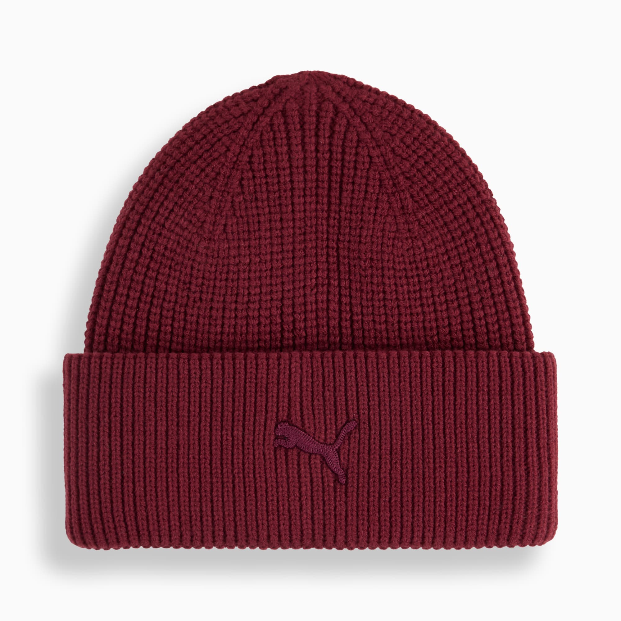 Wardrobe Essentials Chunky Mid Crown Beanie, Ruby Shimmer, large