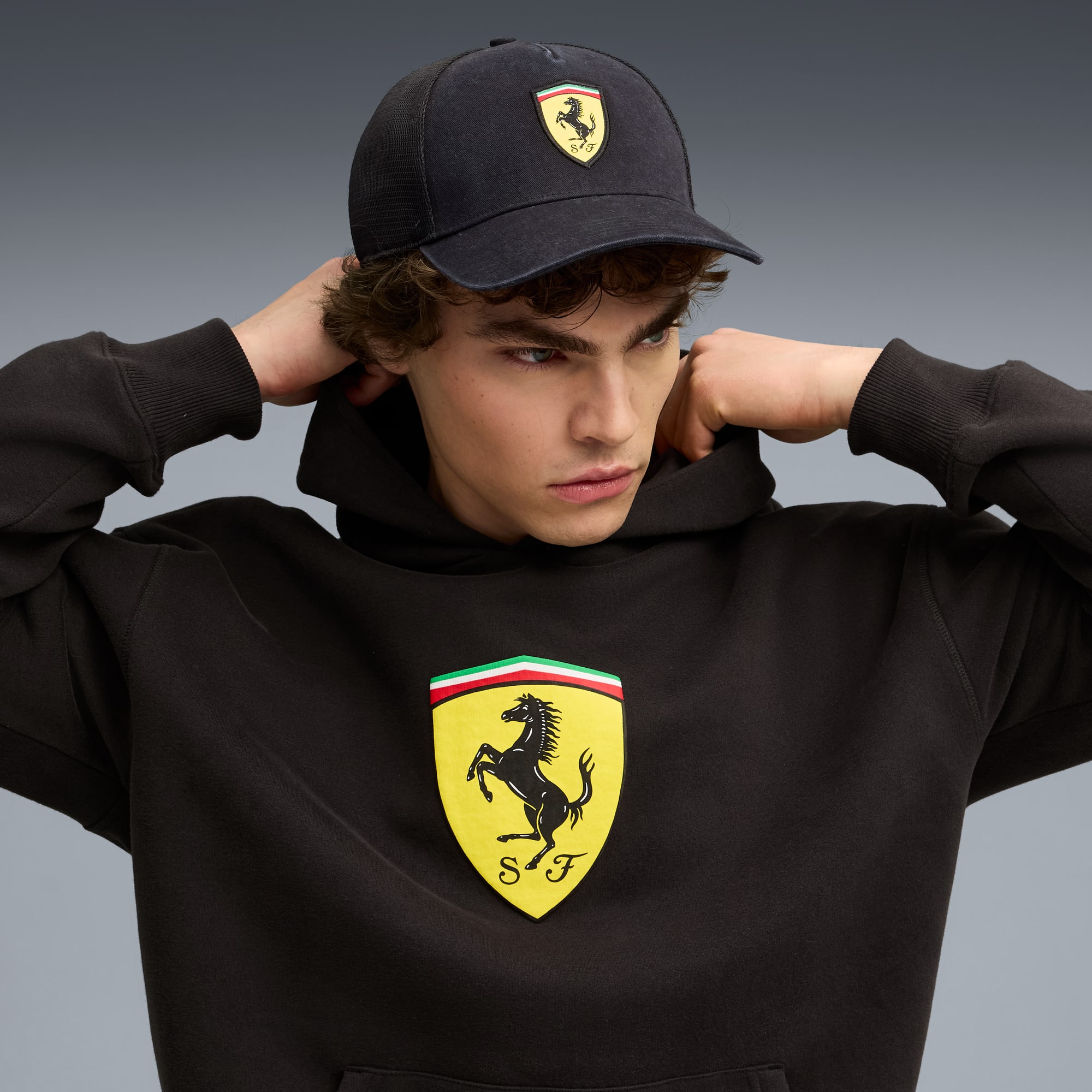 Scuderia Ferrari Trucker Cap, PUMA Black, large