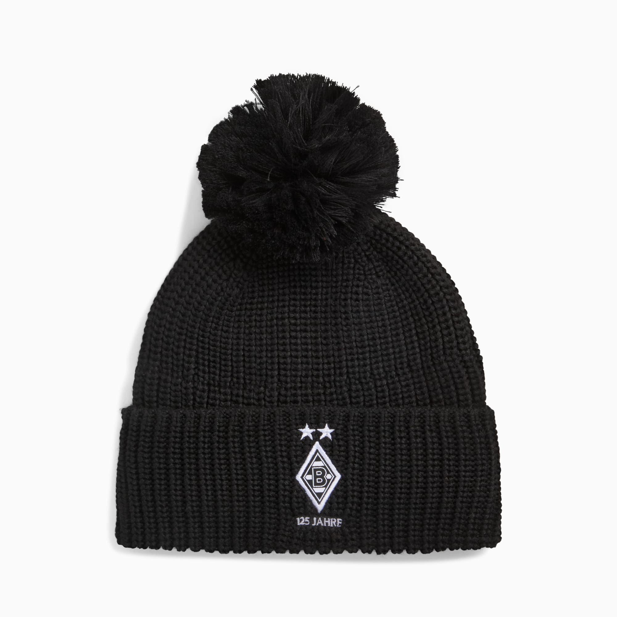 Borussia Mönchengladbach Essentials beanie voor jongeren, PUMA Black-PUMA White, large