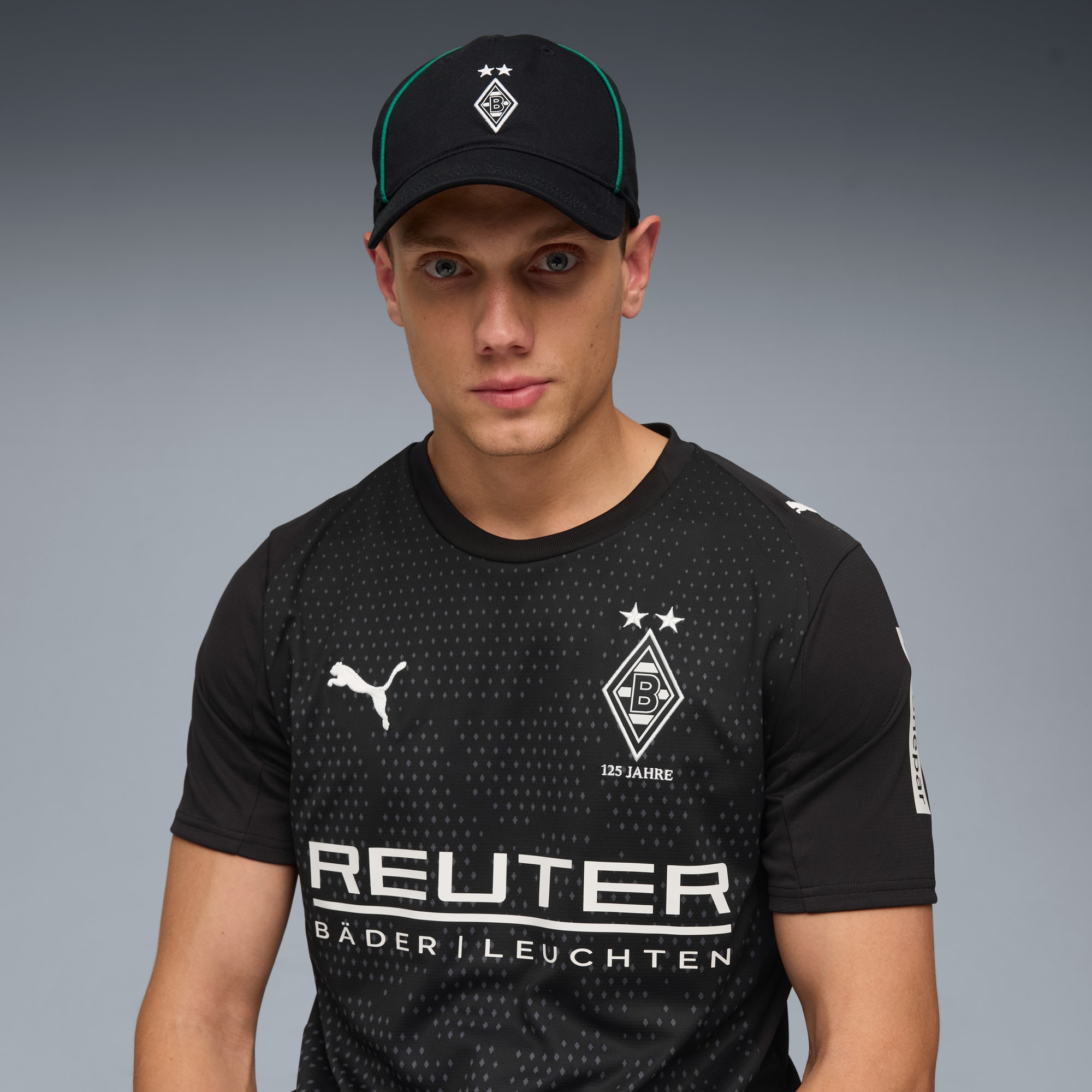 Borussia Mönchengladbach KING Cap, PUMA Black-PUMA White, large