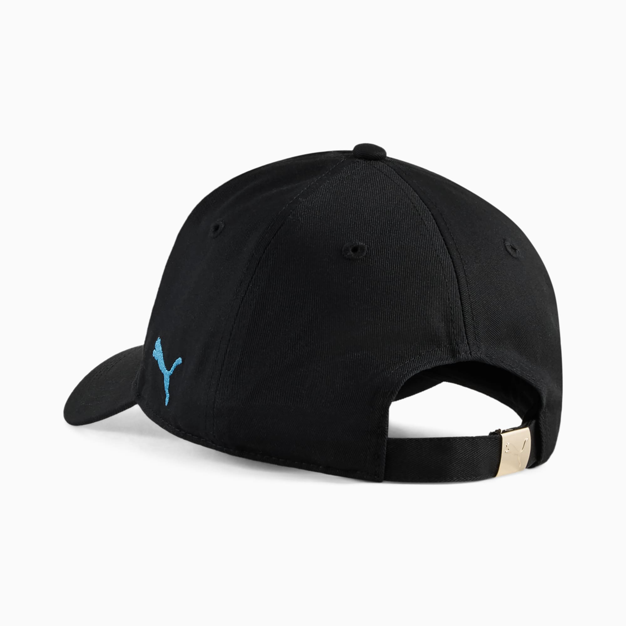 Casquette Essentials Olympique de Marseille, PUMA Black-Bleu Azur, large