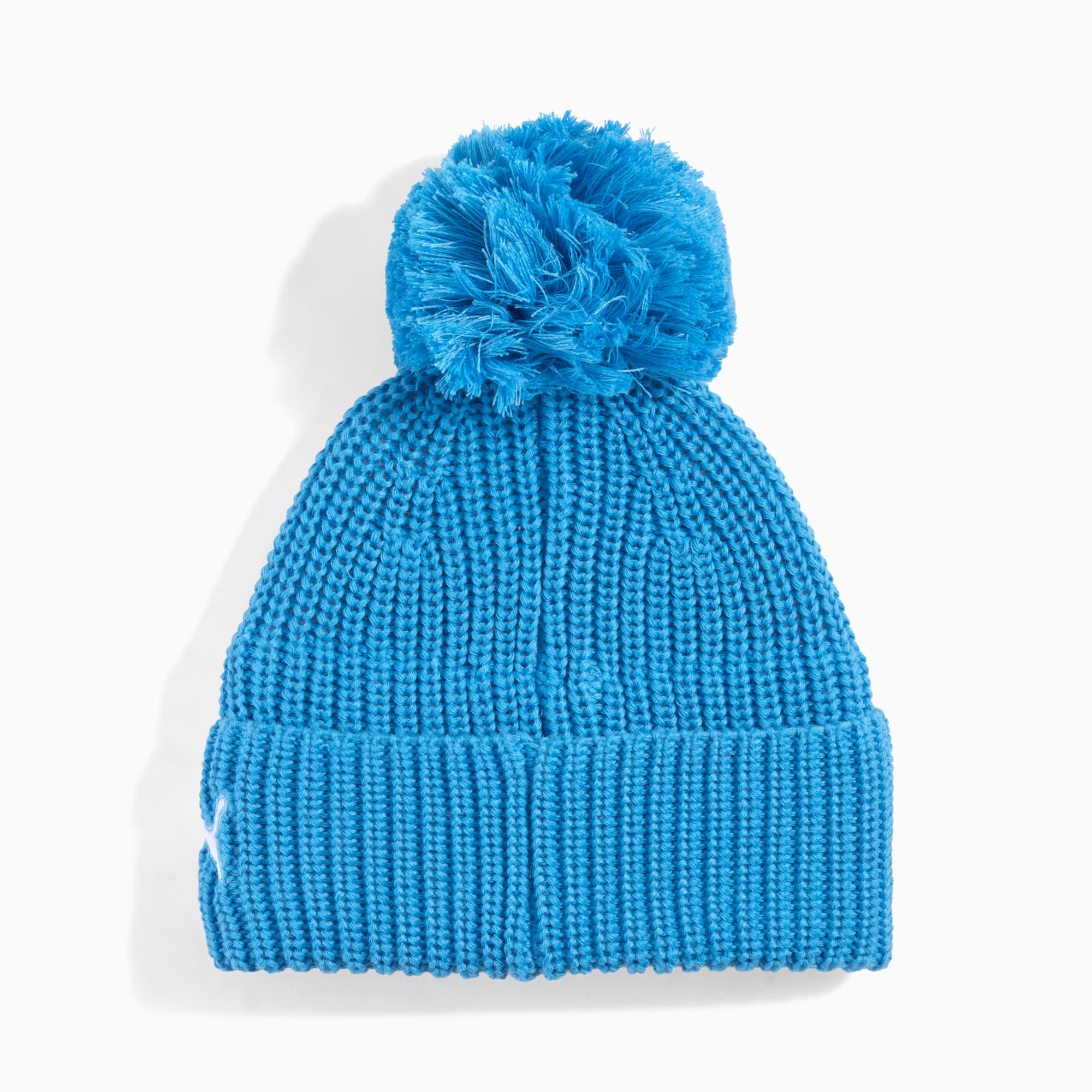Olympique de Marseille Essentials beanie voor jongeren, Bleu Azur-PUMA White, large