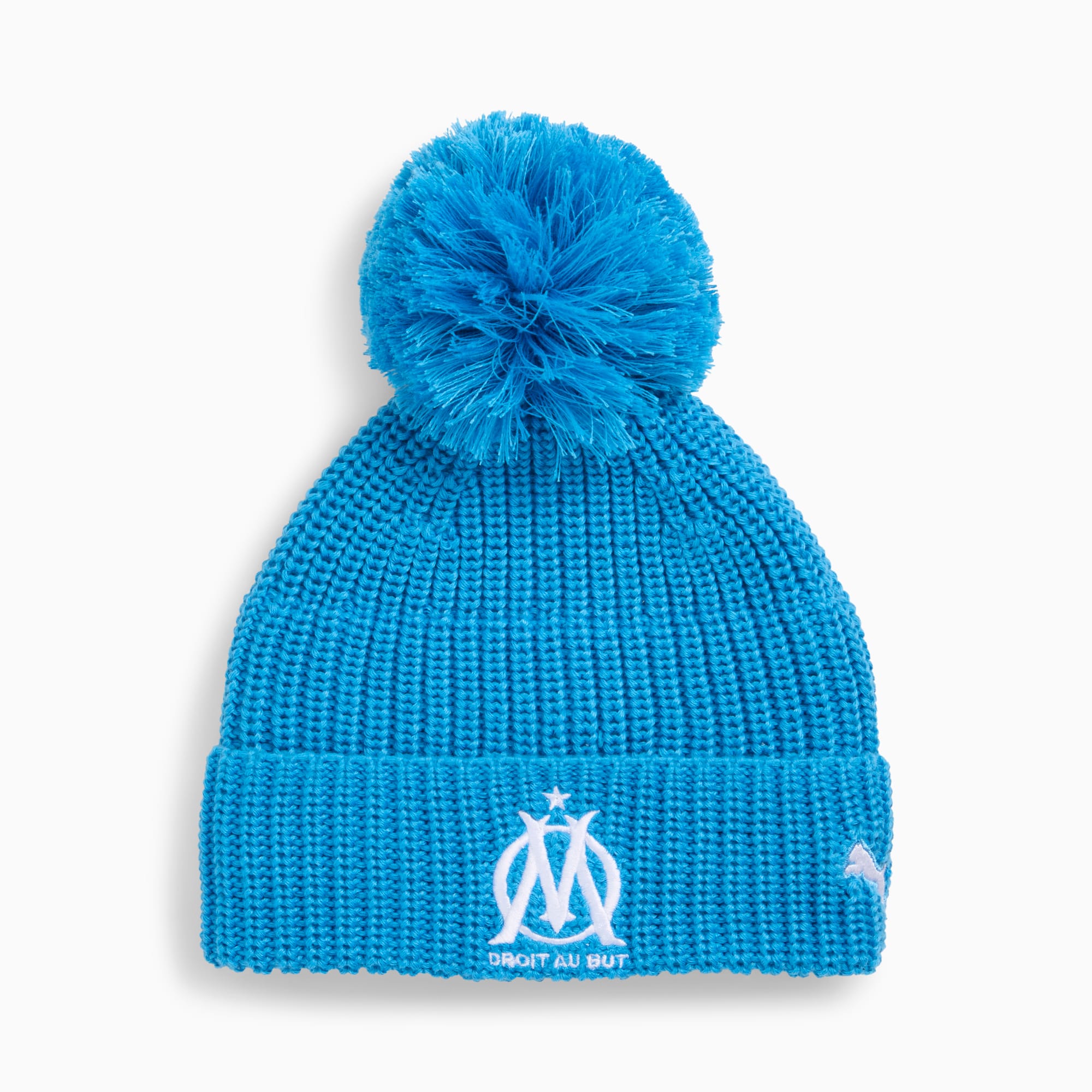 Olympique de Marseille Essentials Beanie Youth, Bleu Azur-PUMA White, large