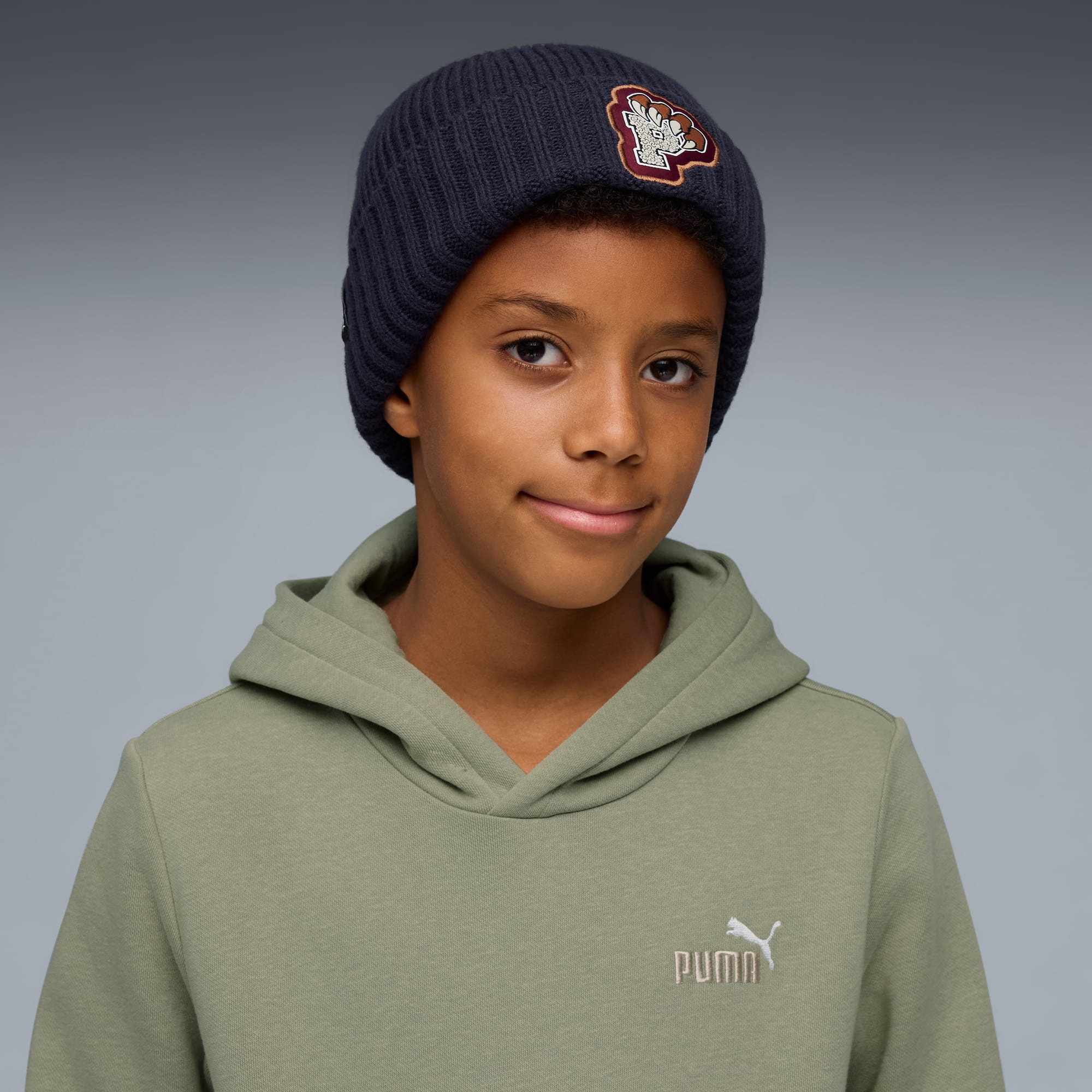 Comic Beanie Teenager, New Navy, large
