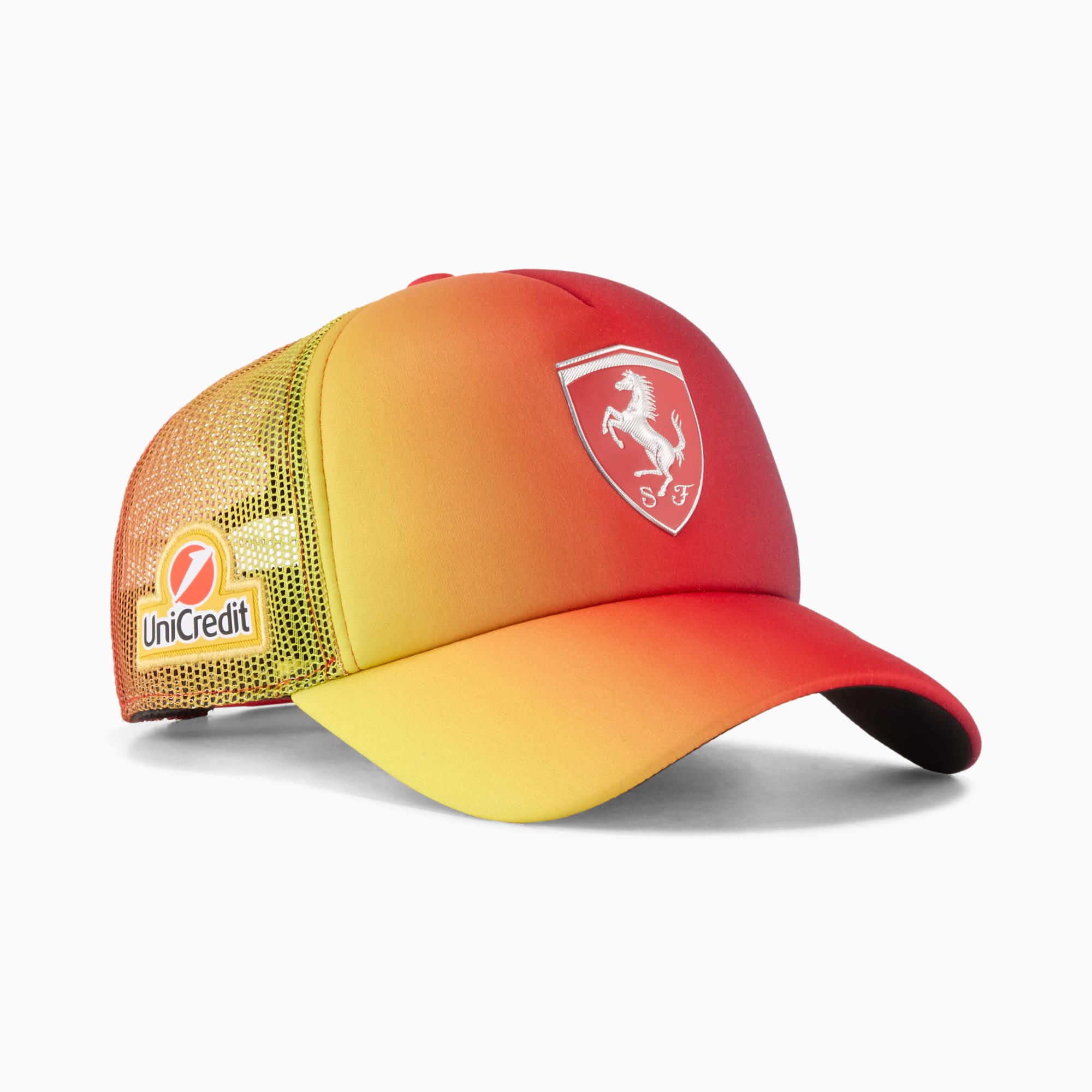 Cappellino stile trucker Scuderia Ferrari UK Hamilton, Rosso Corsa-GRADIENT, large