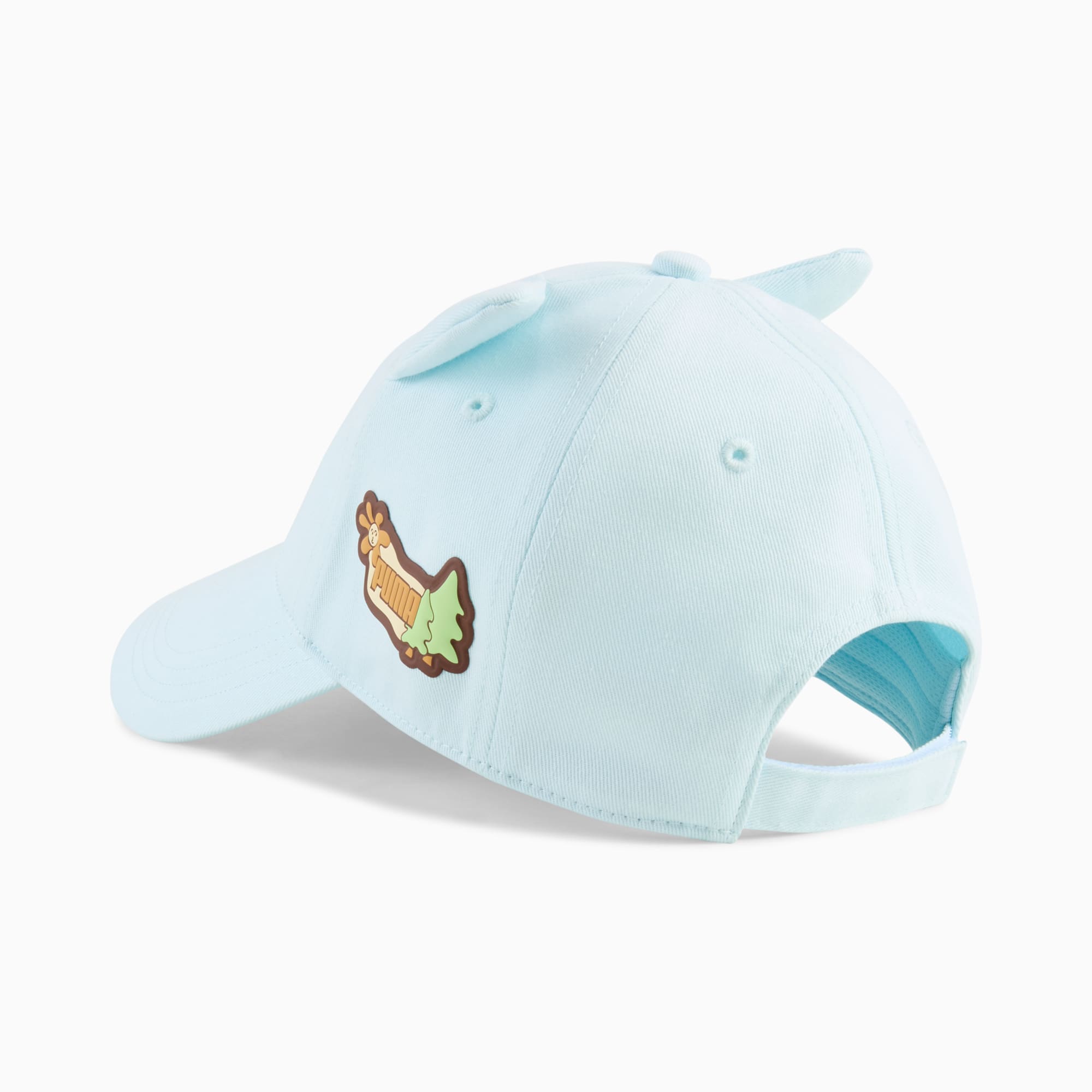 Woodland Nature Baseball Cap Kids, Light Aqua-Cat, large