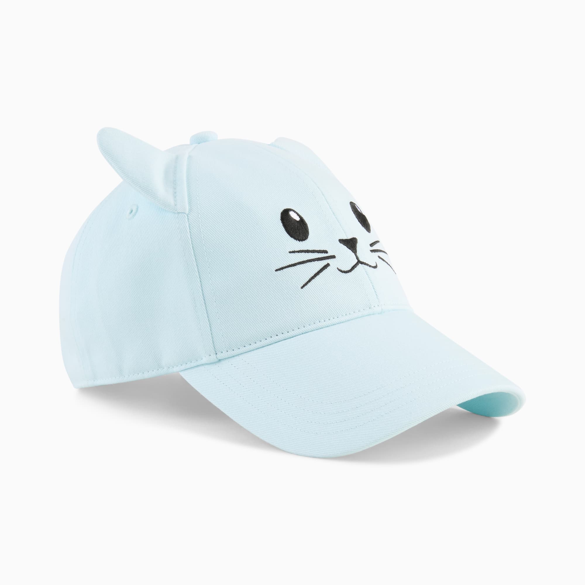 Woodland Nature Baseball Cap Kids, Light Aqua-Cat, large