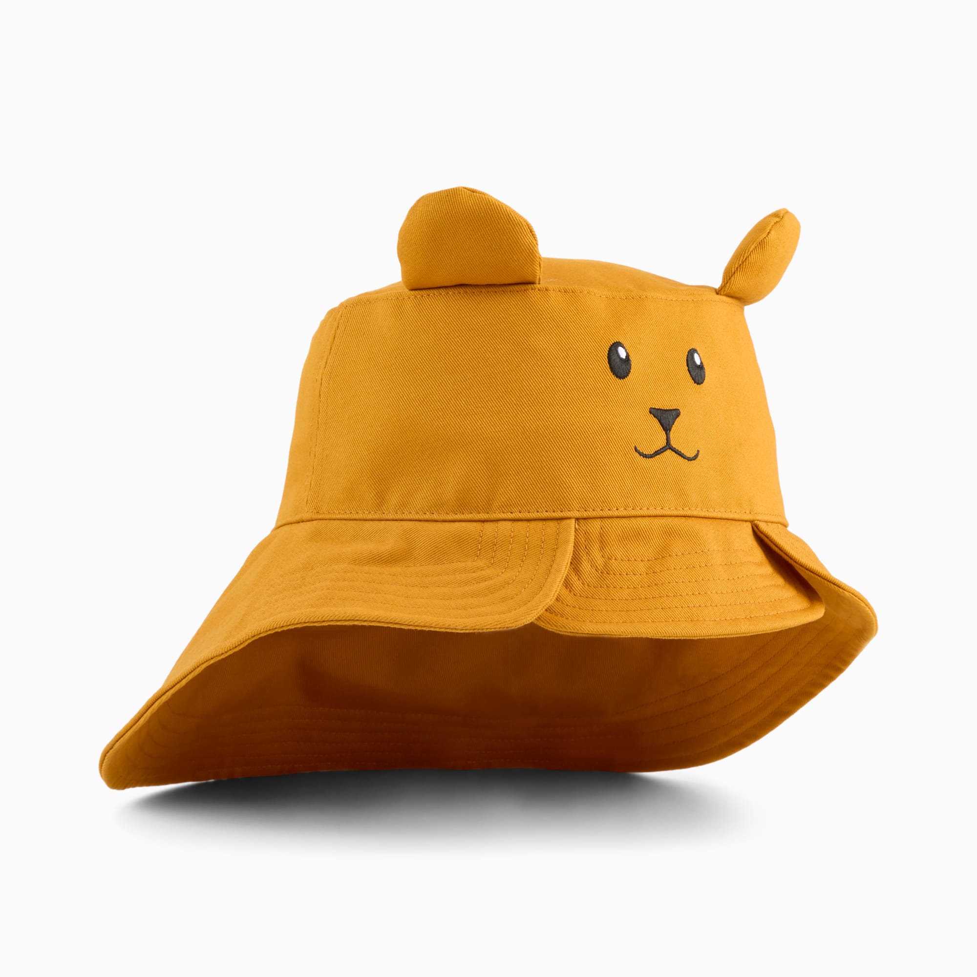 Woodland Nature Bucket Hat Kids, Caramel Latte-Bear, large