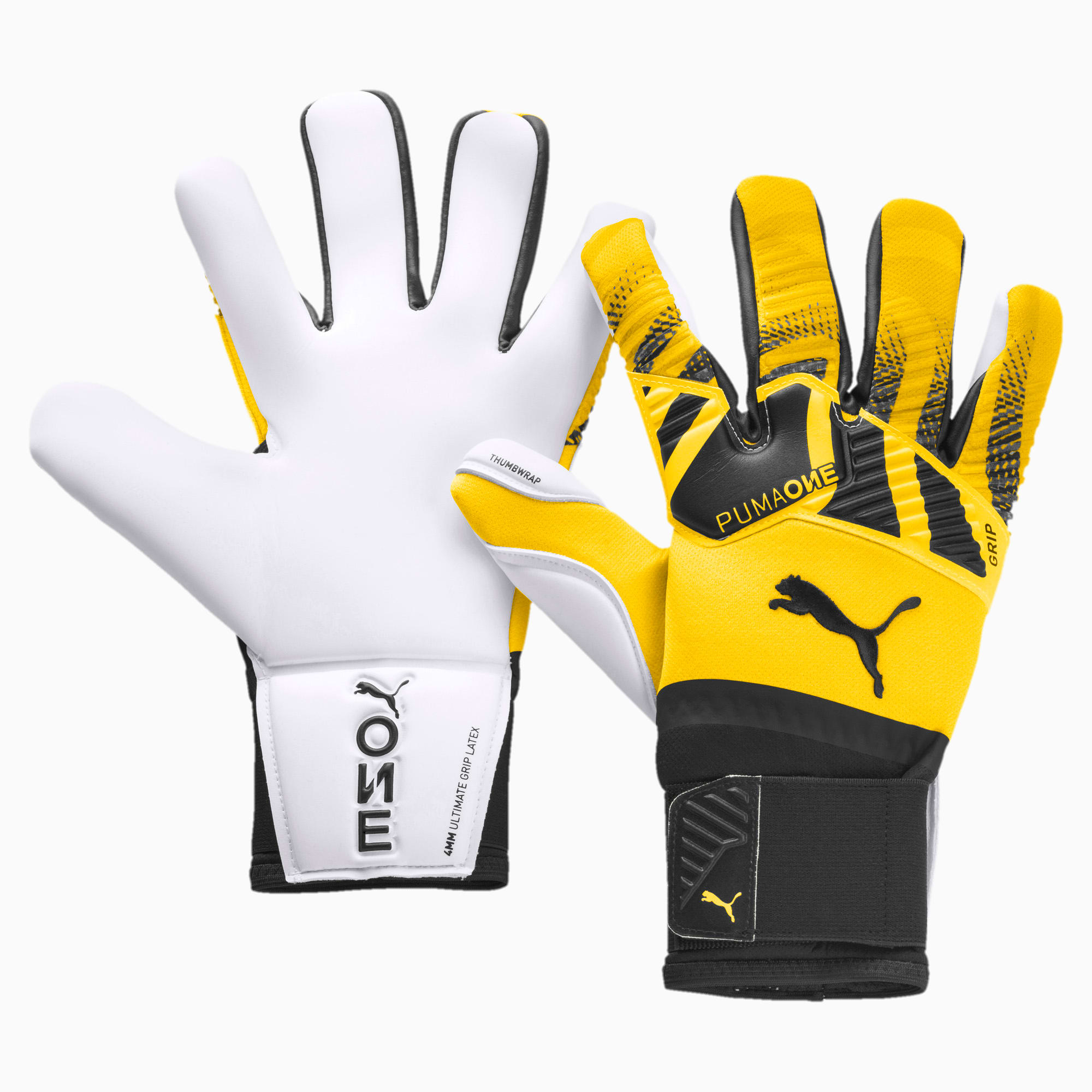 PUMA ONE Grip 1 Hybrid Pro Goalkeeper Gloves | ULTRA YELLOW-Black-White |  PUMA Spark Pack | PUMA United Kingdom