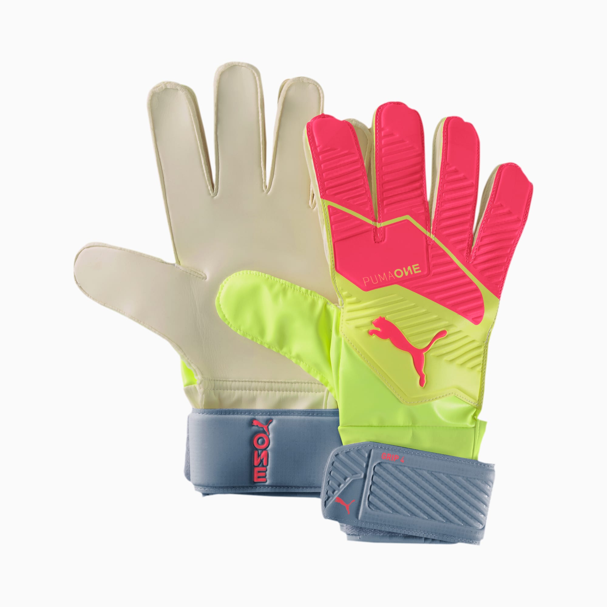 Guanti da portiere PUMA ONE Grip 4 | Nrgy Peach-Fizzy Yellow | PUMA Shoes |  PUMA Italia