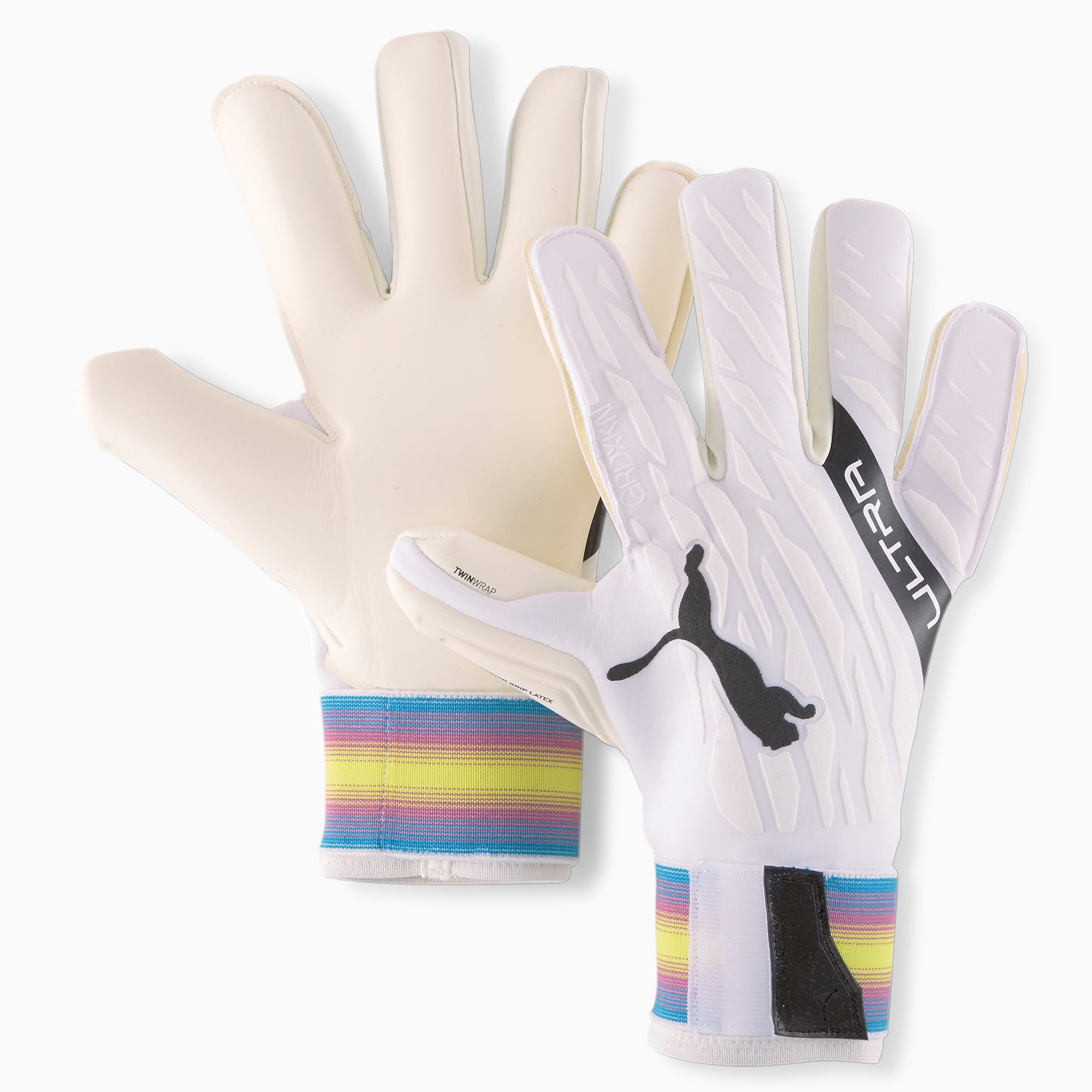 Puma Future Z Grip 1 Hybrid Goalkeeper Gloves, Parisian Night/Neon Citrus/Deep Orchid, 7