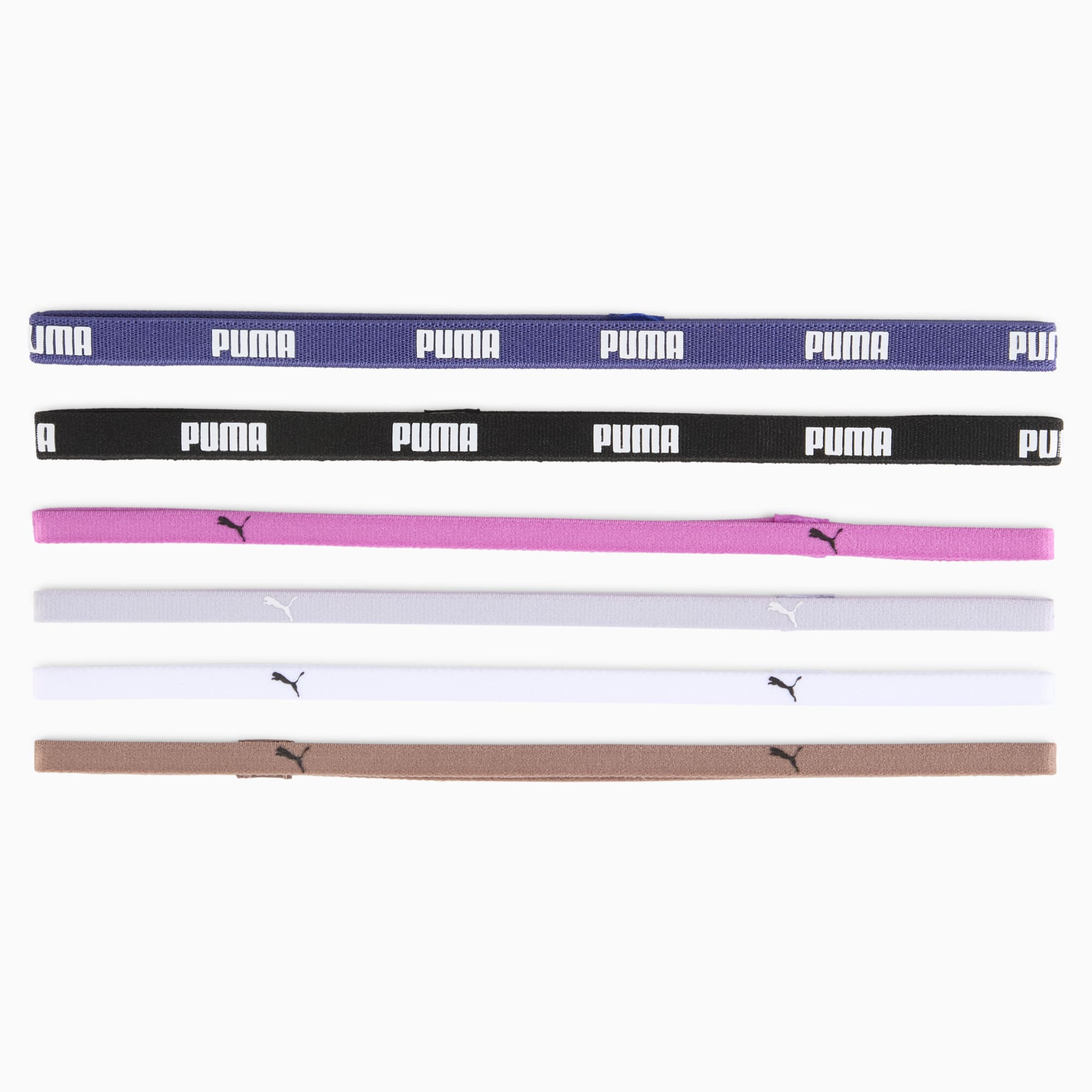 Training sportbanden voor dames 6-pack, PUMA Black-Blue Crystal-Wild Berry-Cool Weather-Dark Clove, large