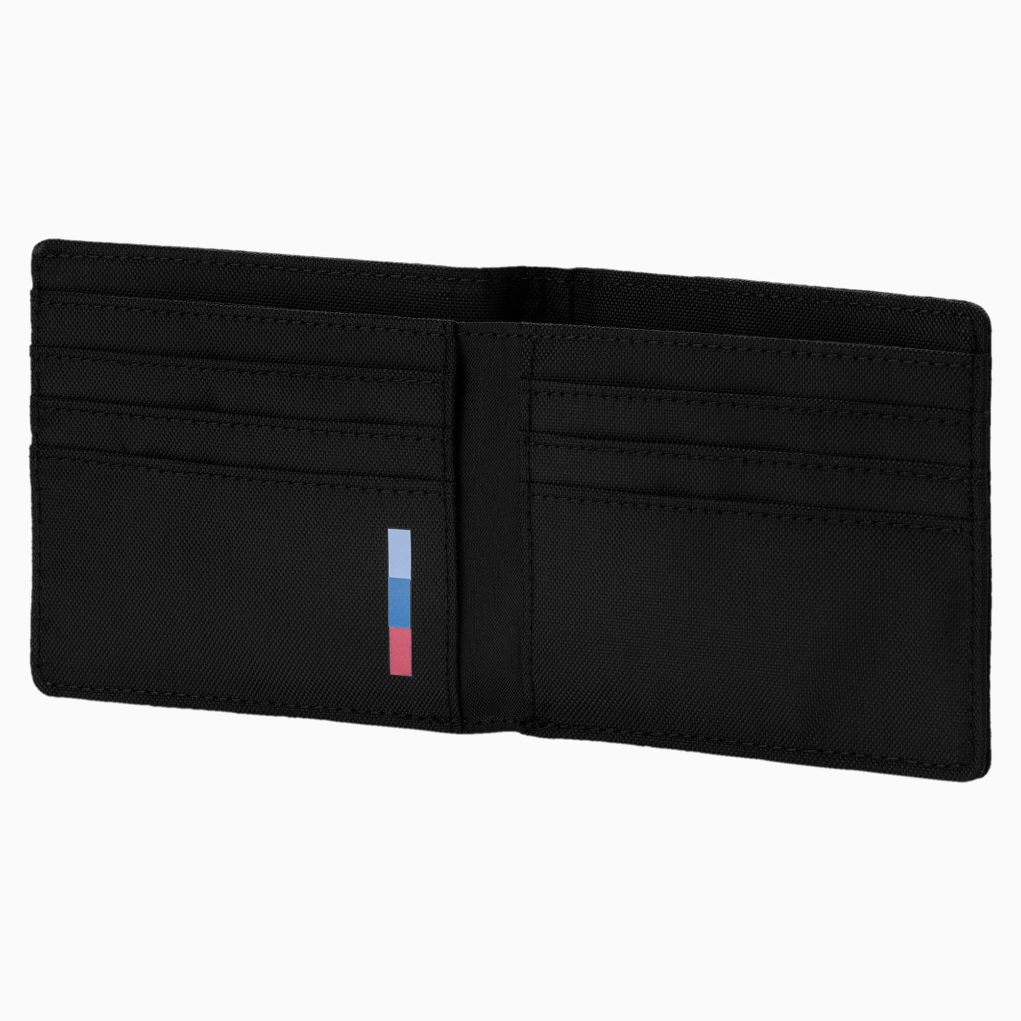 Original Brand New PUMA BMW M MOTORSPORT Lifestyle Authentic Black Bi-fold  Men's Wallet 