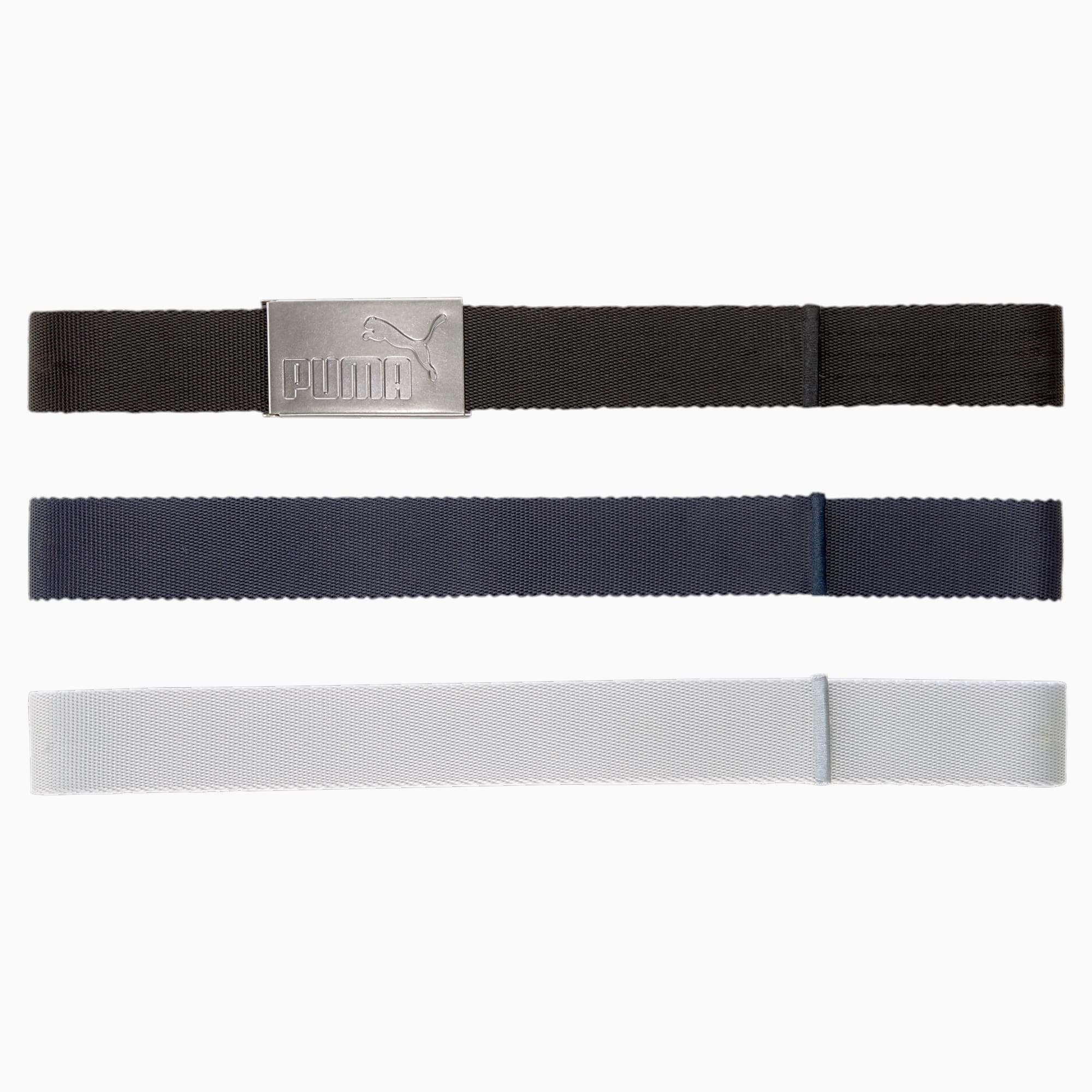 Six Pack Webbing Men s Golf Belt white PUMA