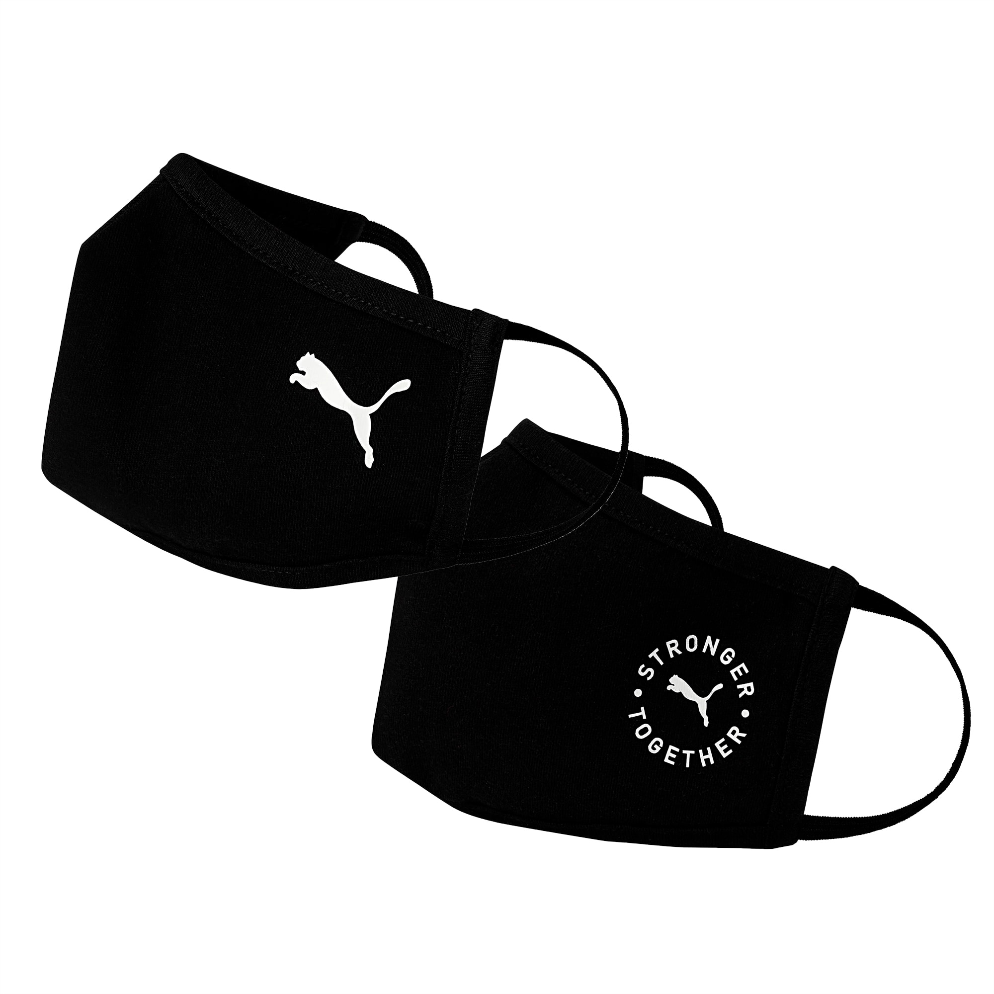 Puma Cotton Face Mask 2 Pack Puma Black Cat Puma My Accessory Exclusion Rm39 Puma