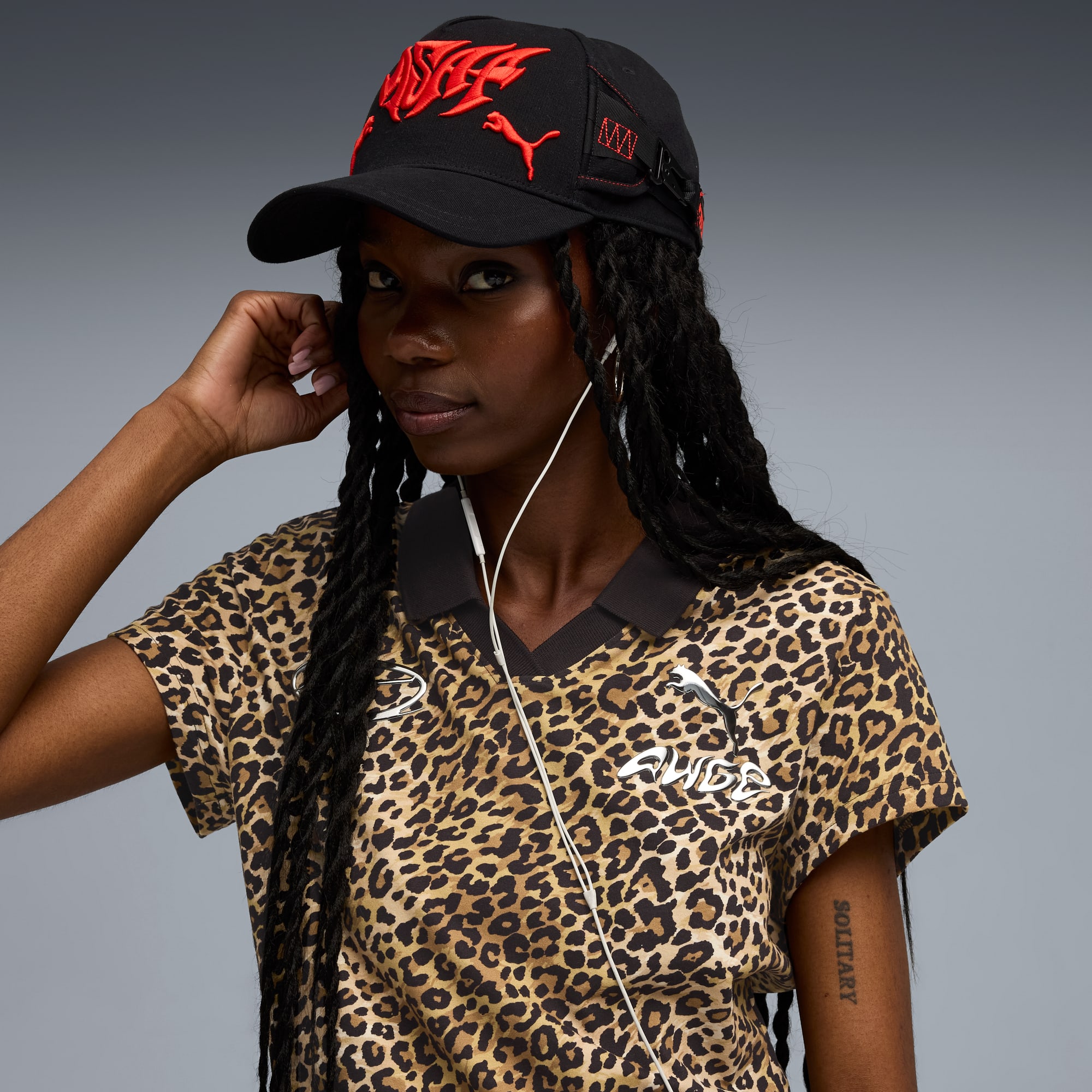 Cappellino stile Seatbelt A$AP ROCKY x PUMA, PUMA Black-Fierce Red, large