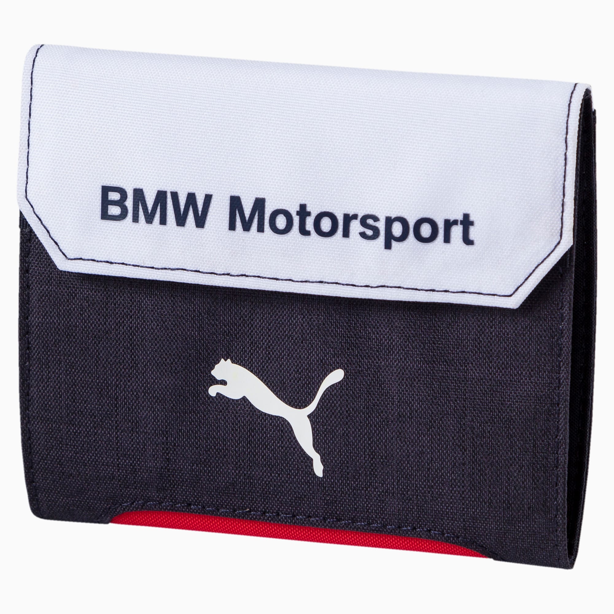 Original Brand New PUMA BMW M MOTORSPORT Lifestyle Authentic Black Bi-fold  Men's Wallet 