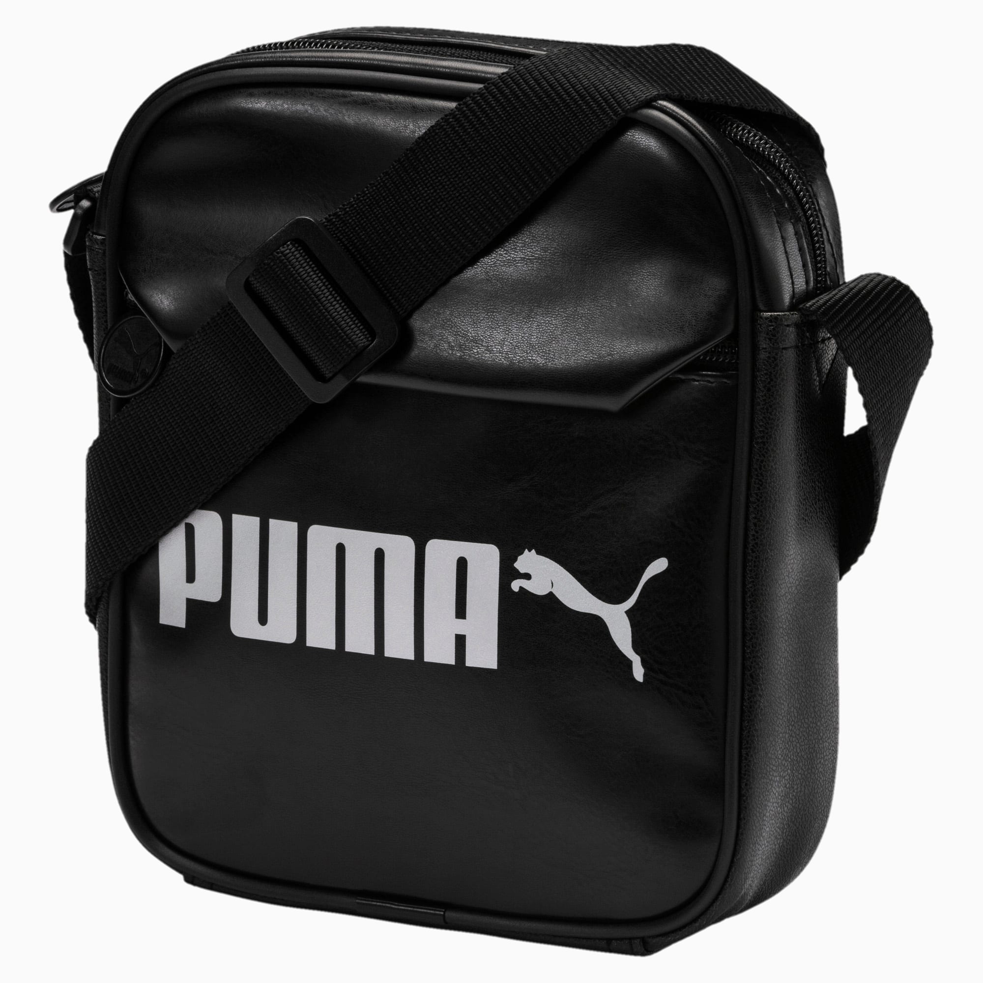 puma black leather bag