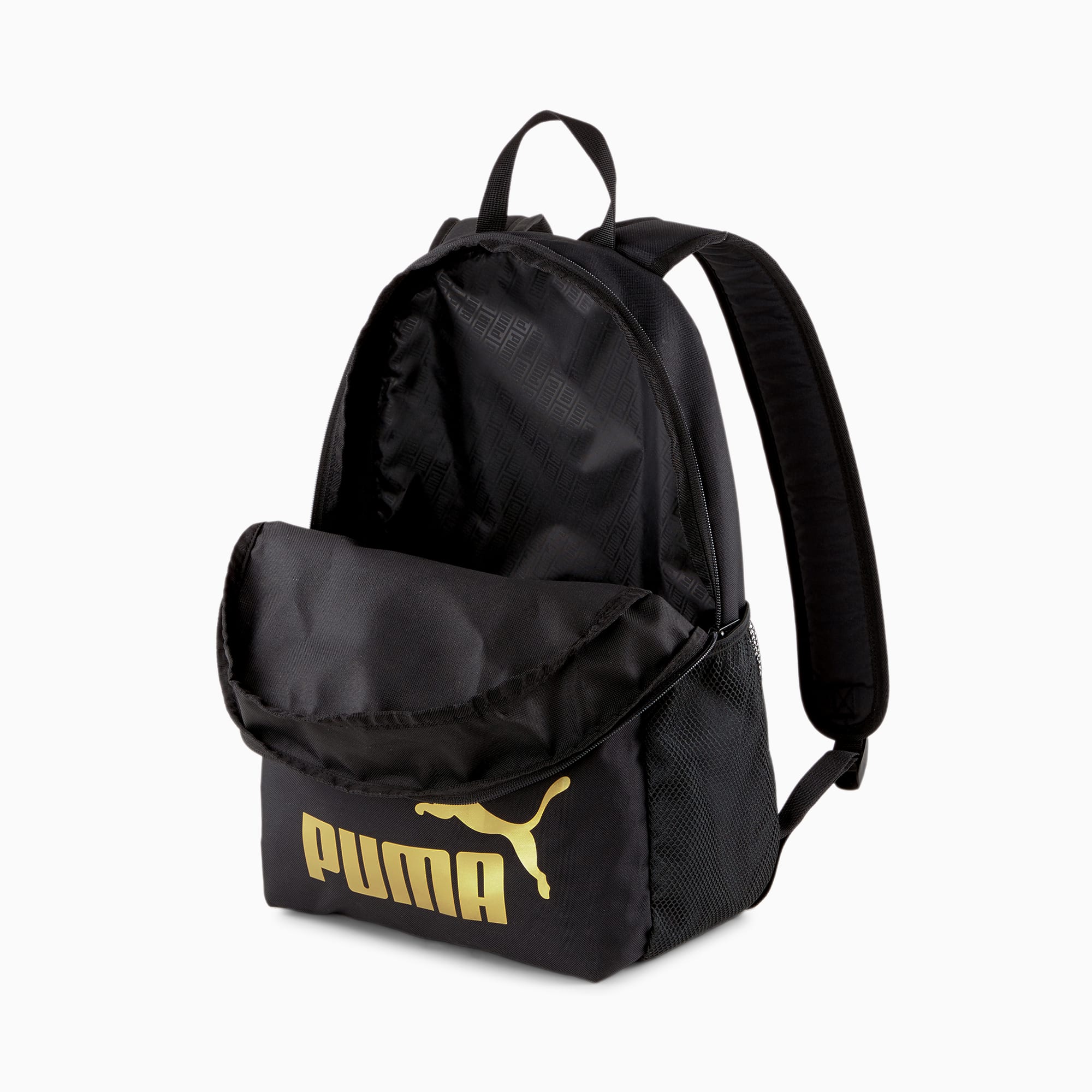 Backpack PUMA Phase Backpack 075487 49 Puma Black Golden Logo, UhfmrShops
