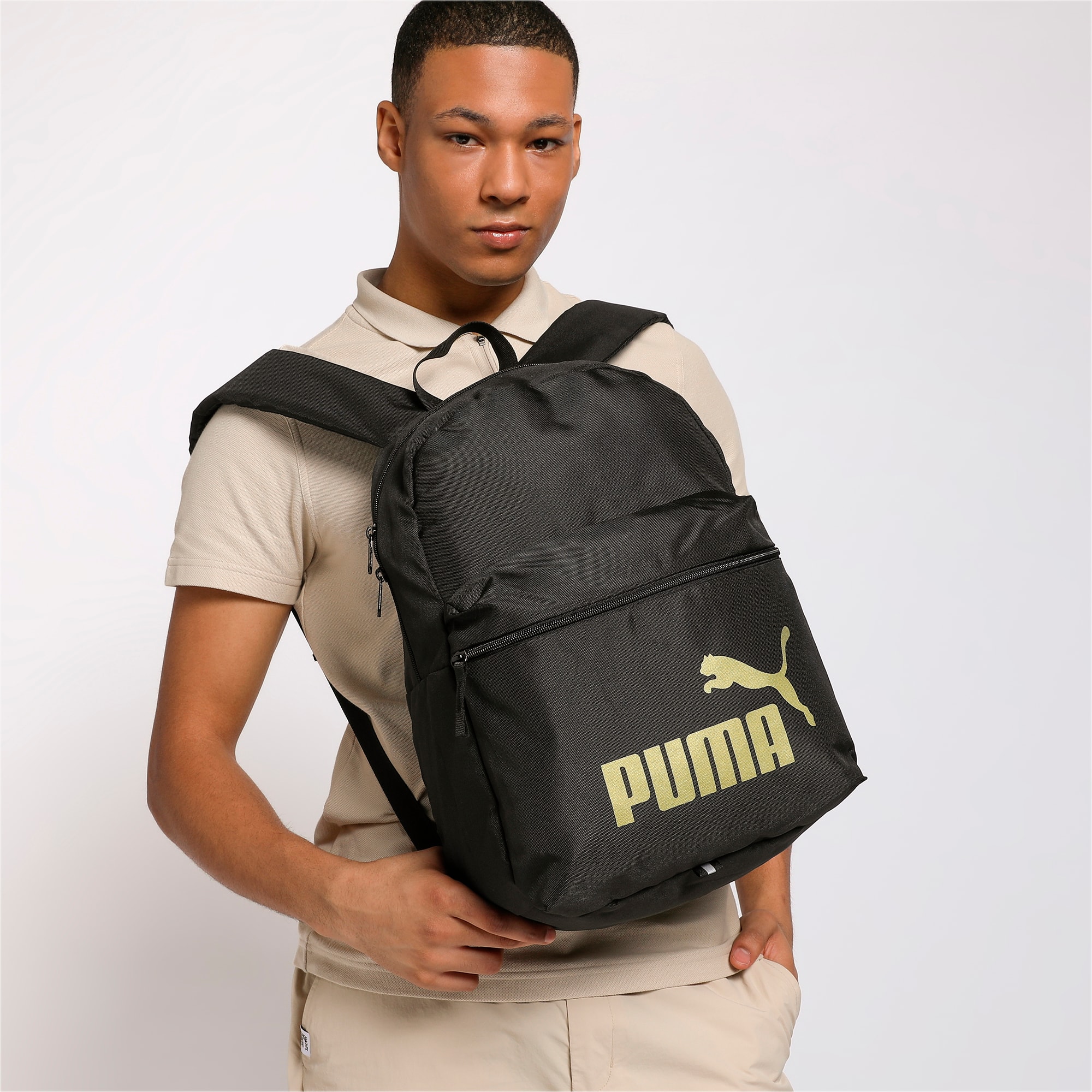 PUMA Phase Backpack | Puma Black-Golden