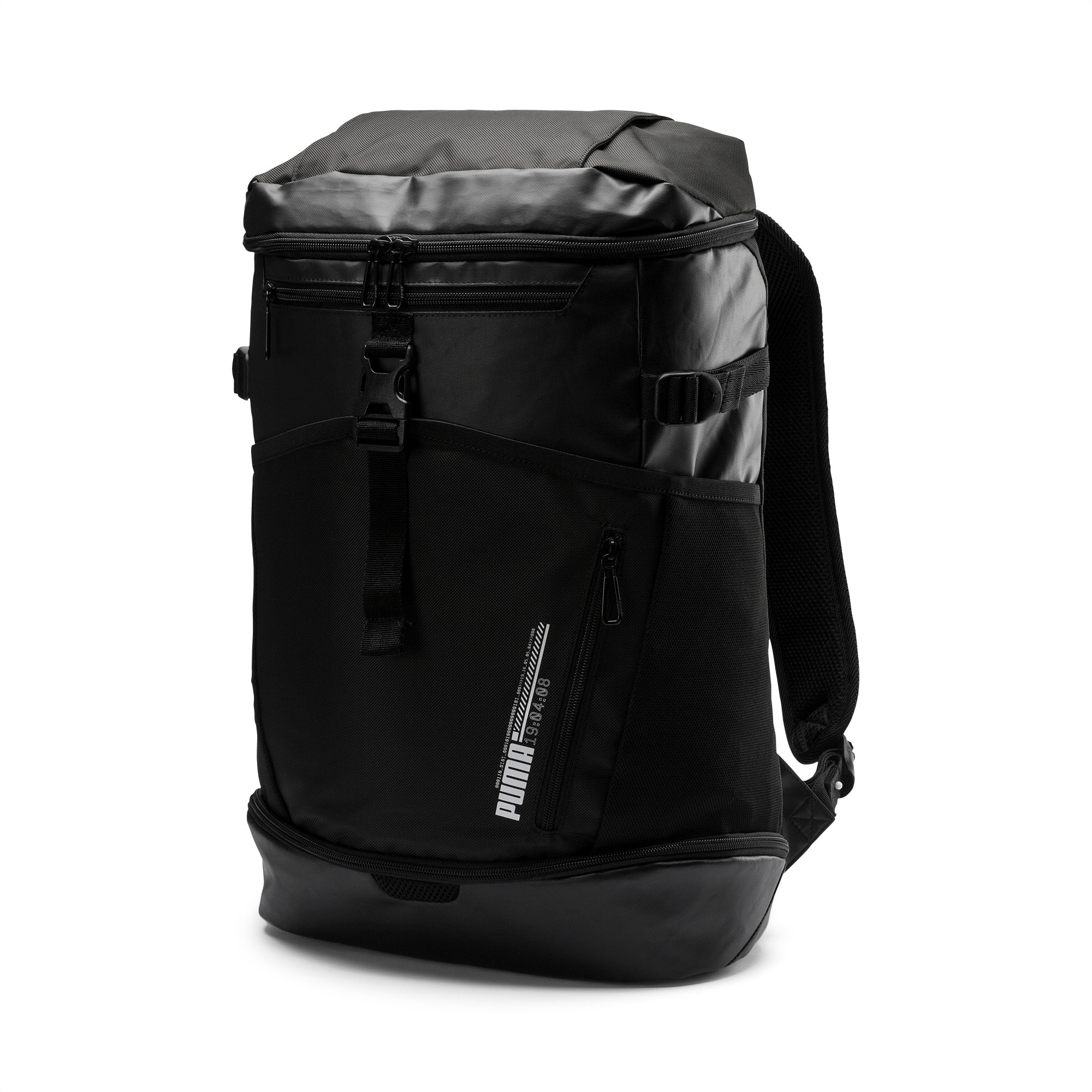 puma black and white backpack