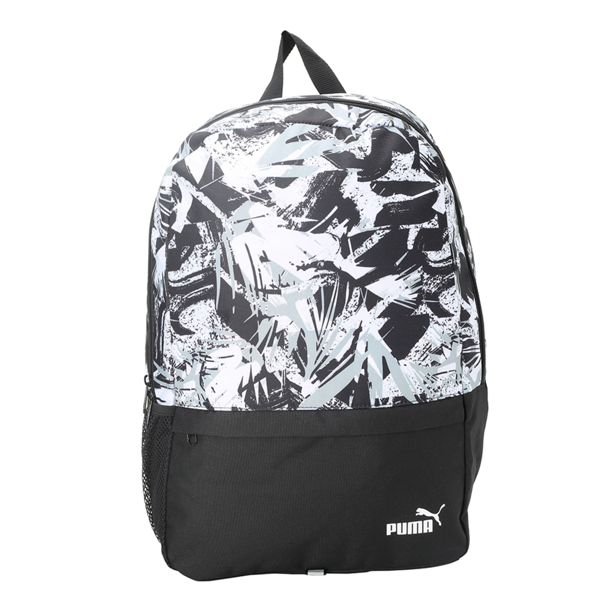 black and white puma backpack