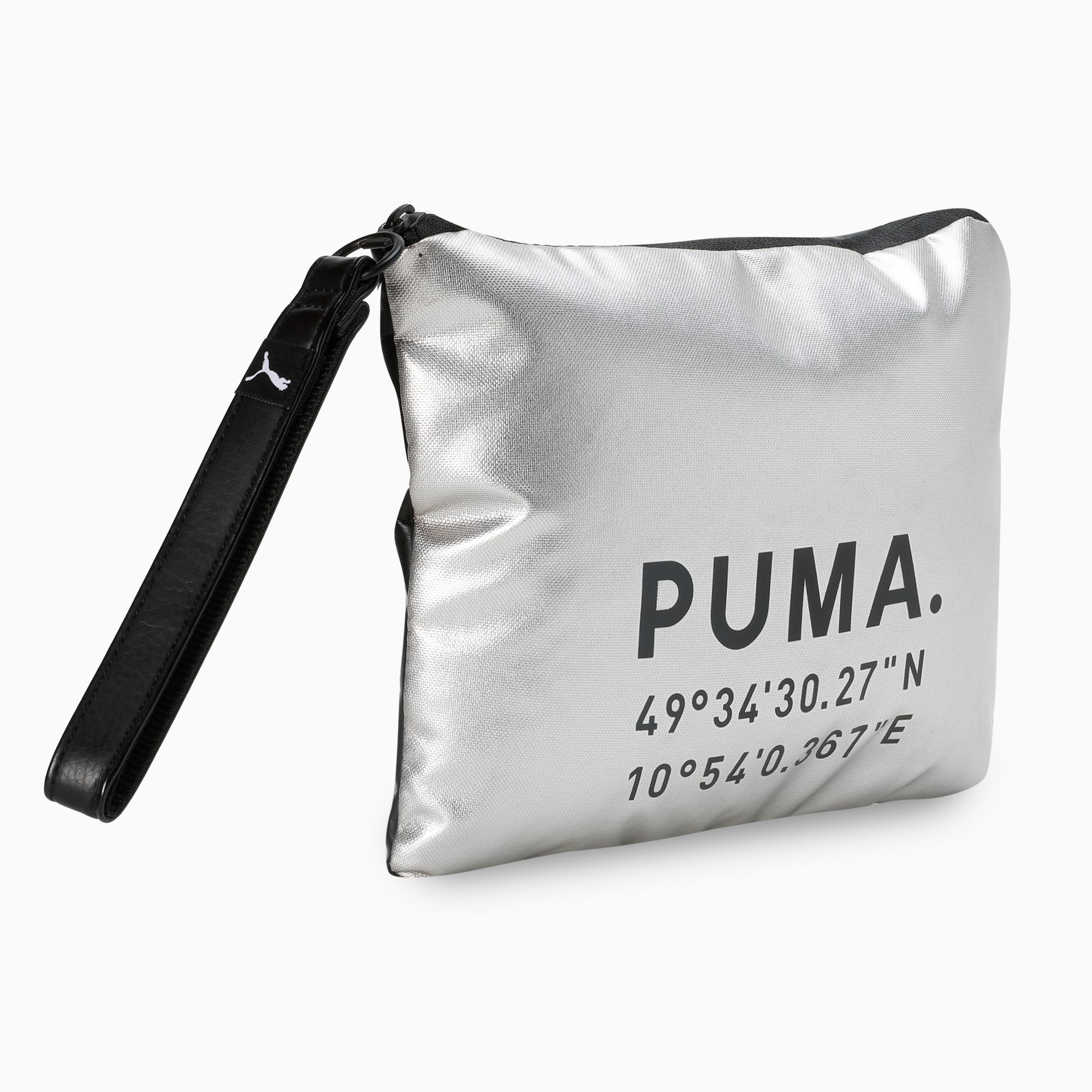 puma wallets silver