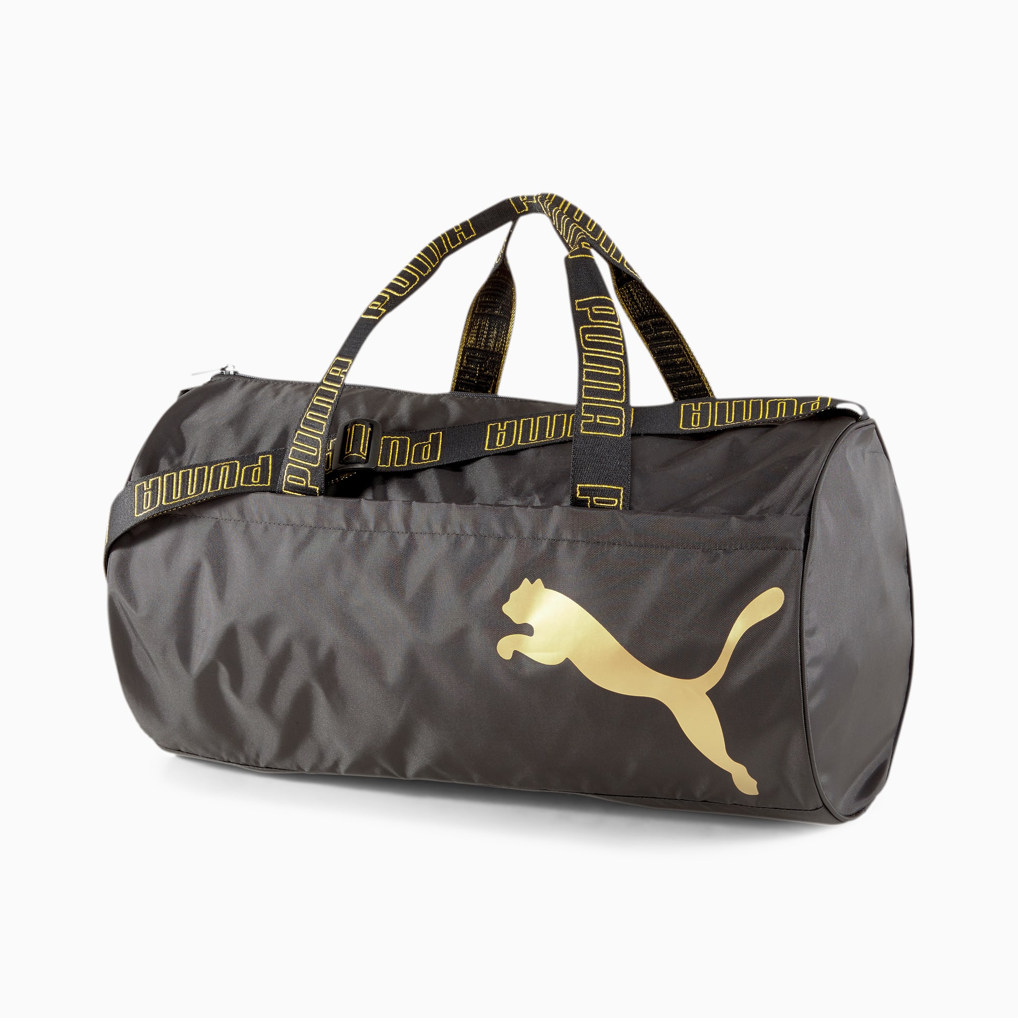 puma gym bag gold