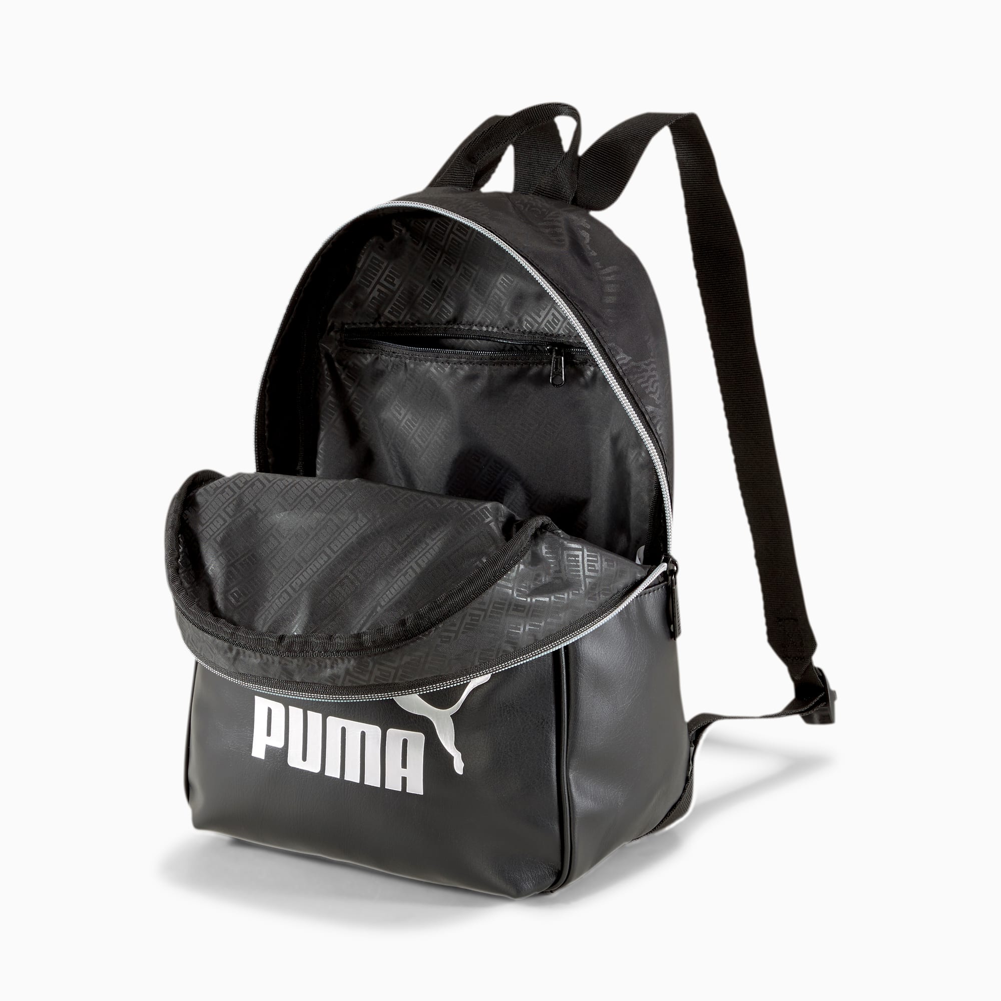 Puma black leather backpack 2025