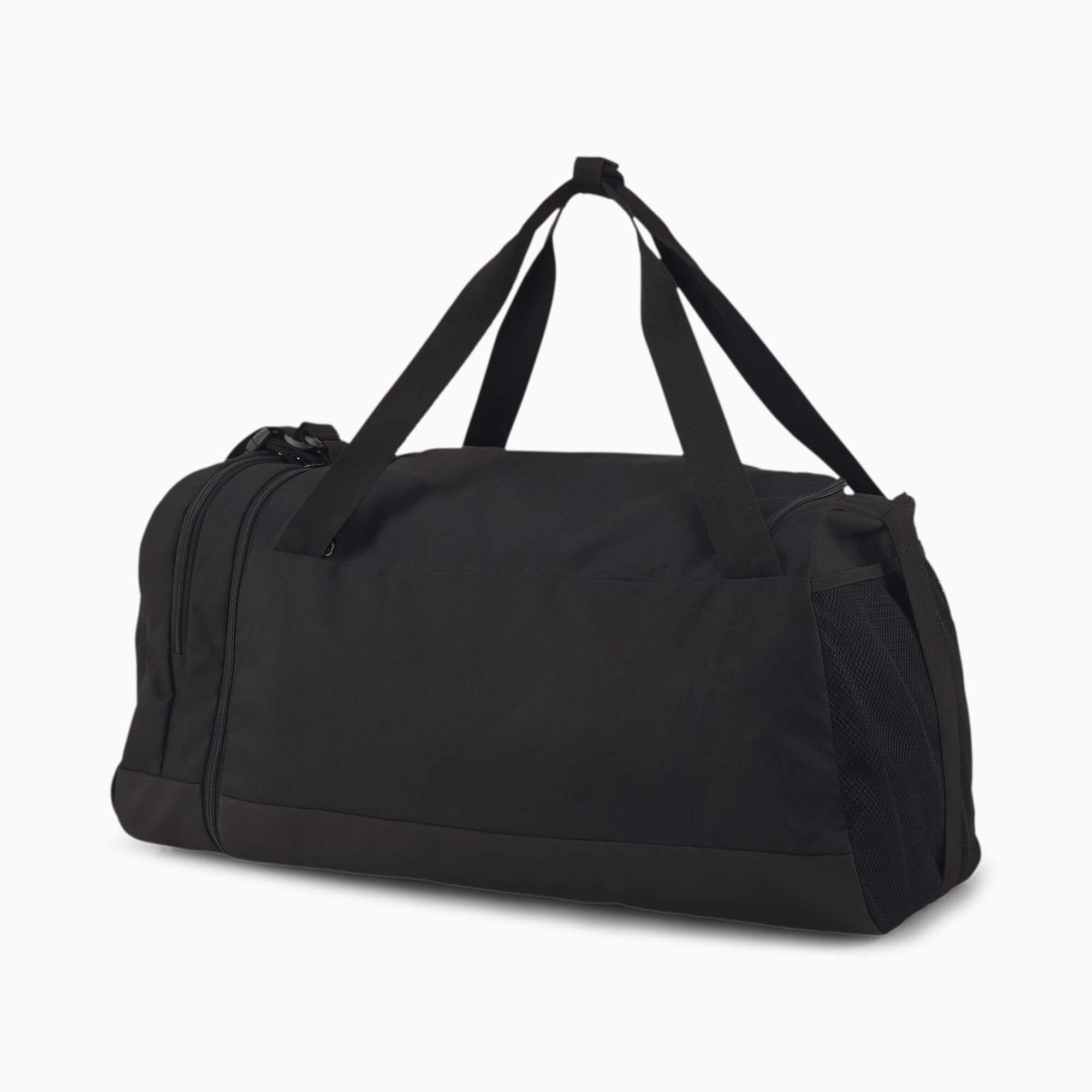 Puma black solid duffle bag clearance