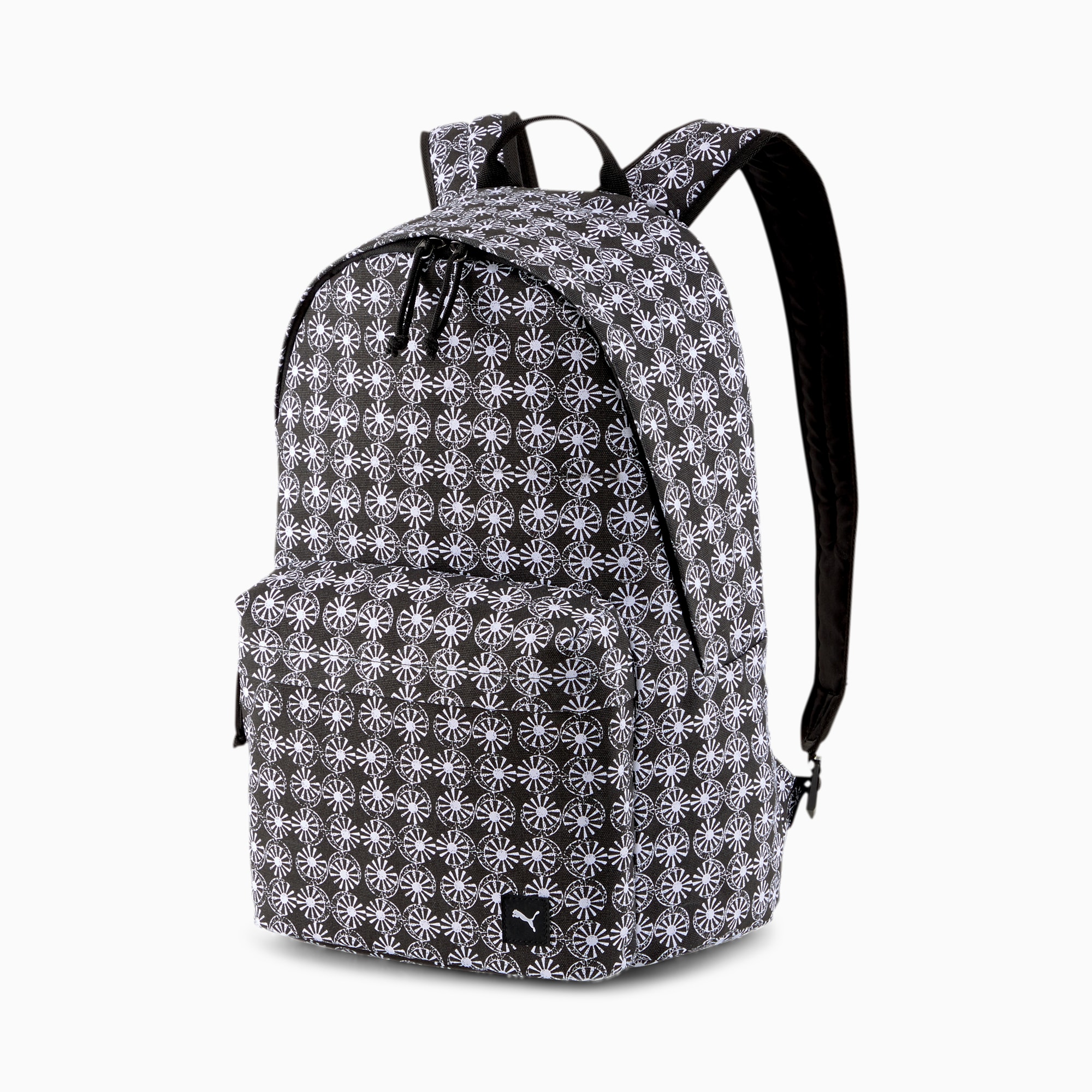 puma black and white backpack
