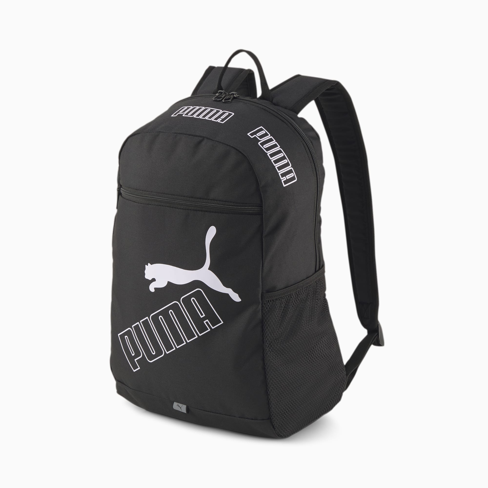 puma black and white backpack