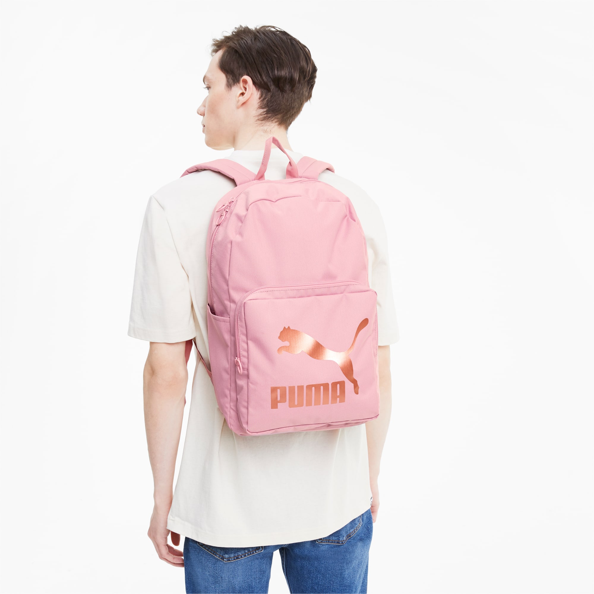 Puma backpack rose gold on sale