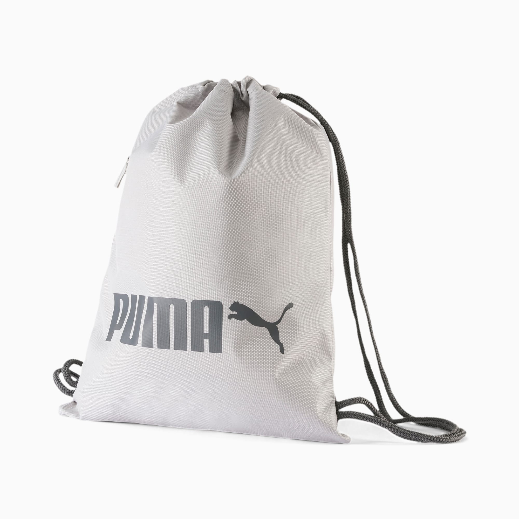 puma gym bag silver