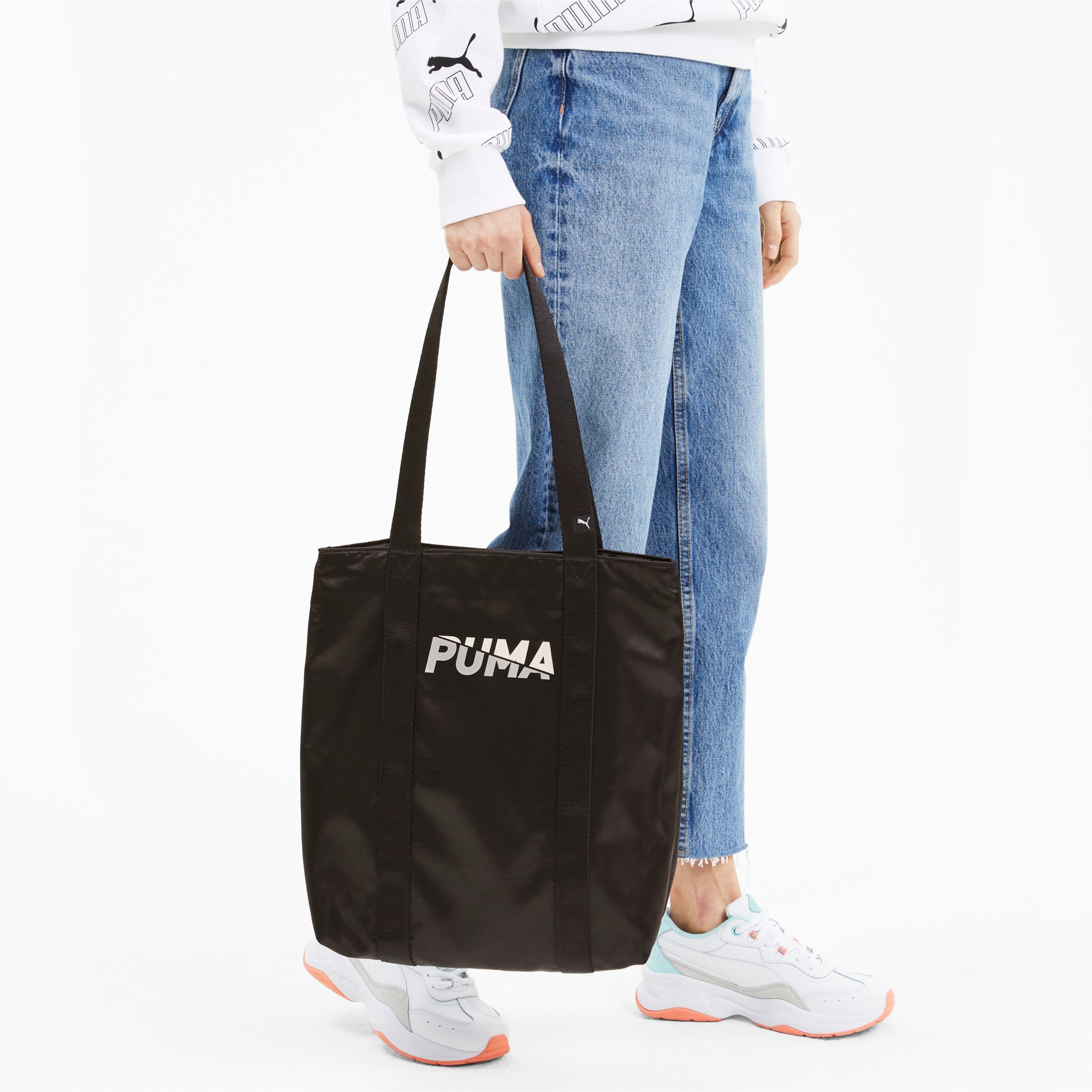 Women's PUMA Core Base Shopper Bag in Black