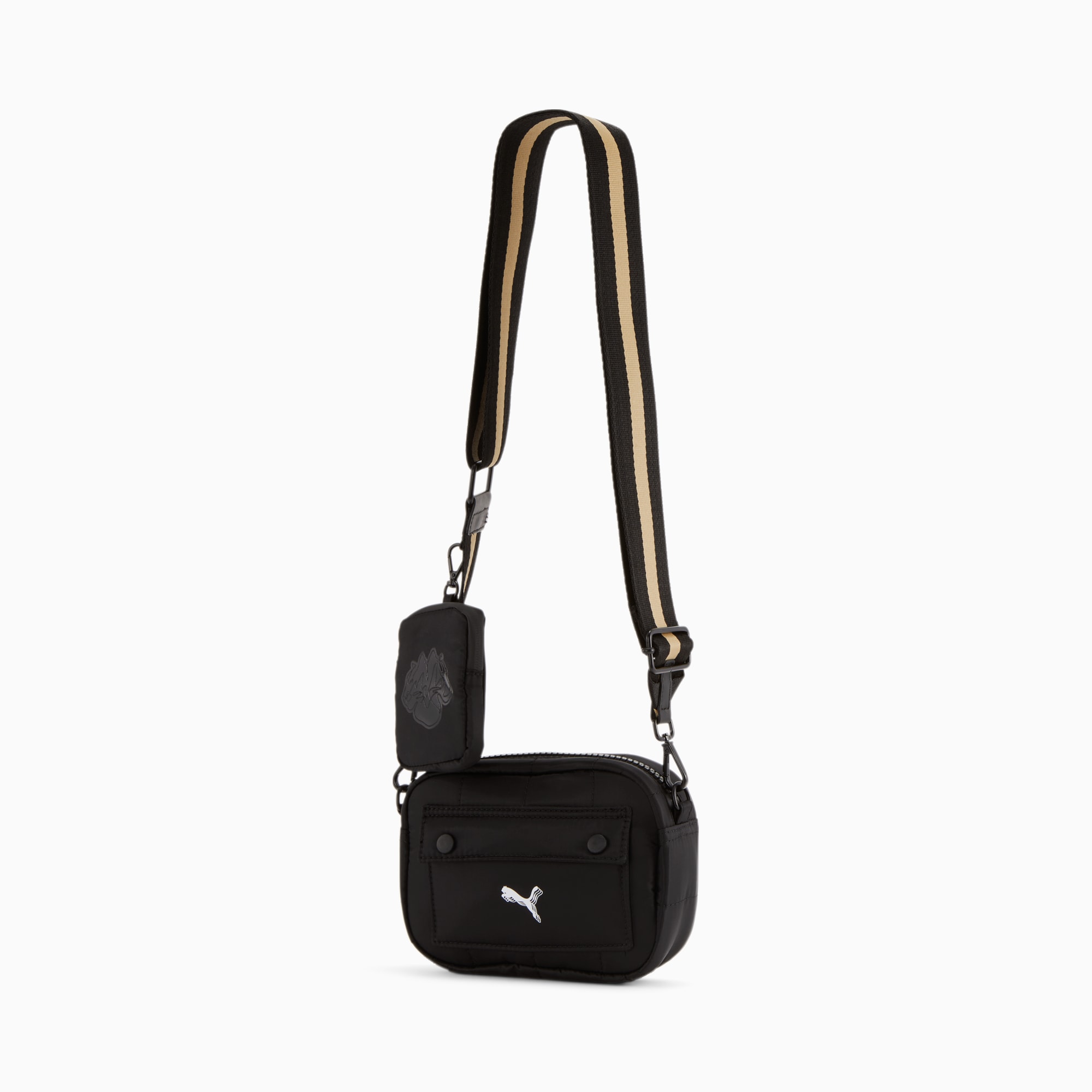 Puma Archer Crossbody Bag, Black/Silver