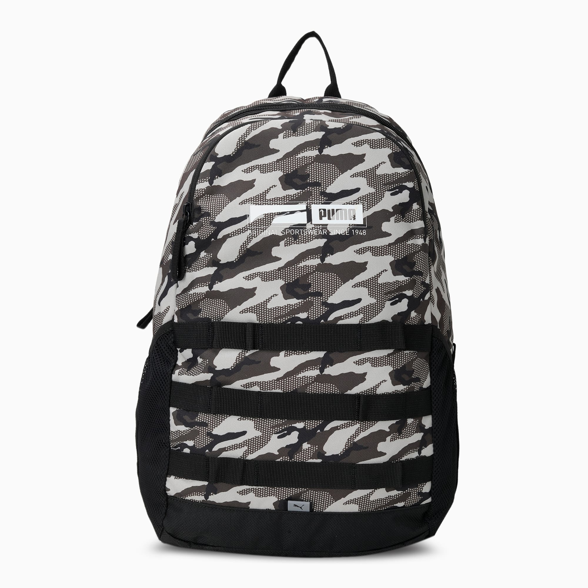 Puma line print backpack clearance