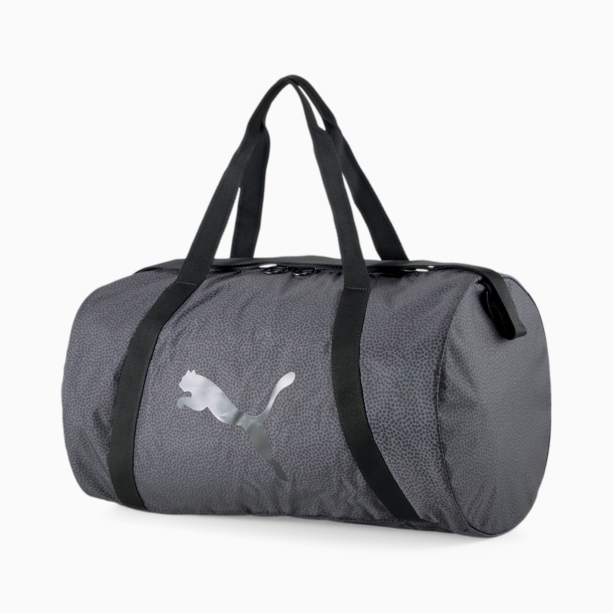 Puma Wanderer 28 Rolling Duffle Bag, Black/Silver